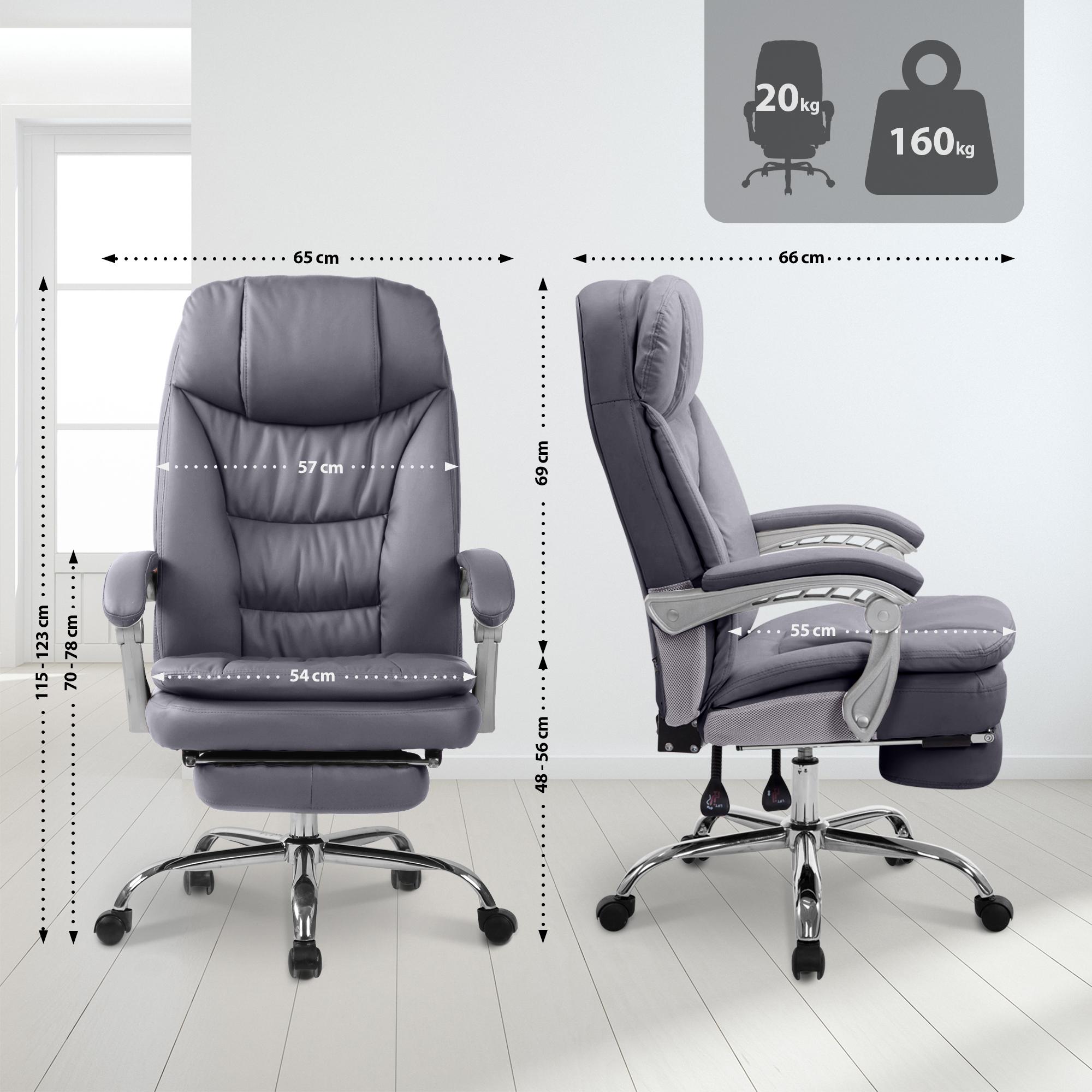 Silla de Oficina XL Troy Cuero Sintético