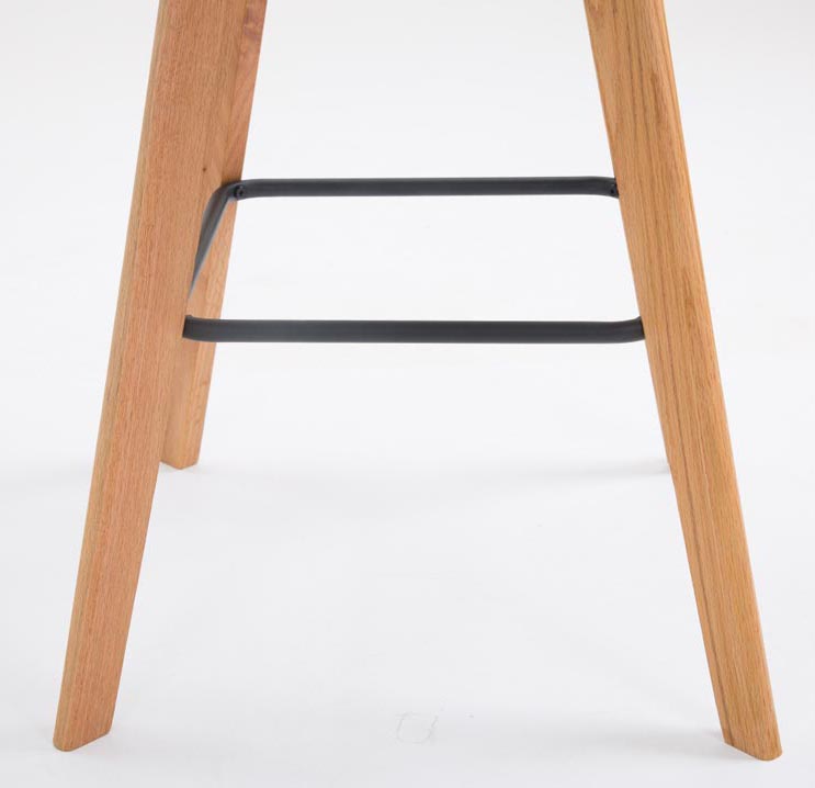 Set De 2 Taburetes De Bar Metz Con Asiento En Polipropileno