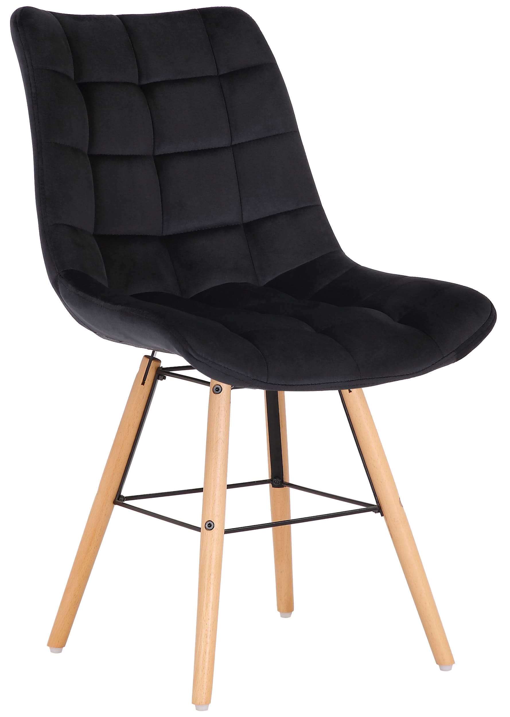 Silla de comedor Leni en terciopelo