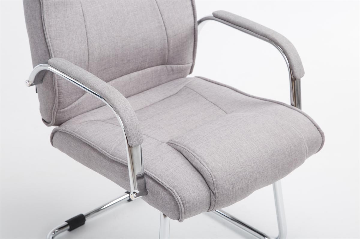 Silla Cantiléver XXL Attila Tapizada en Tela
