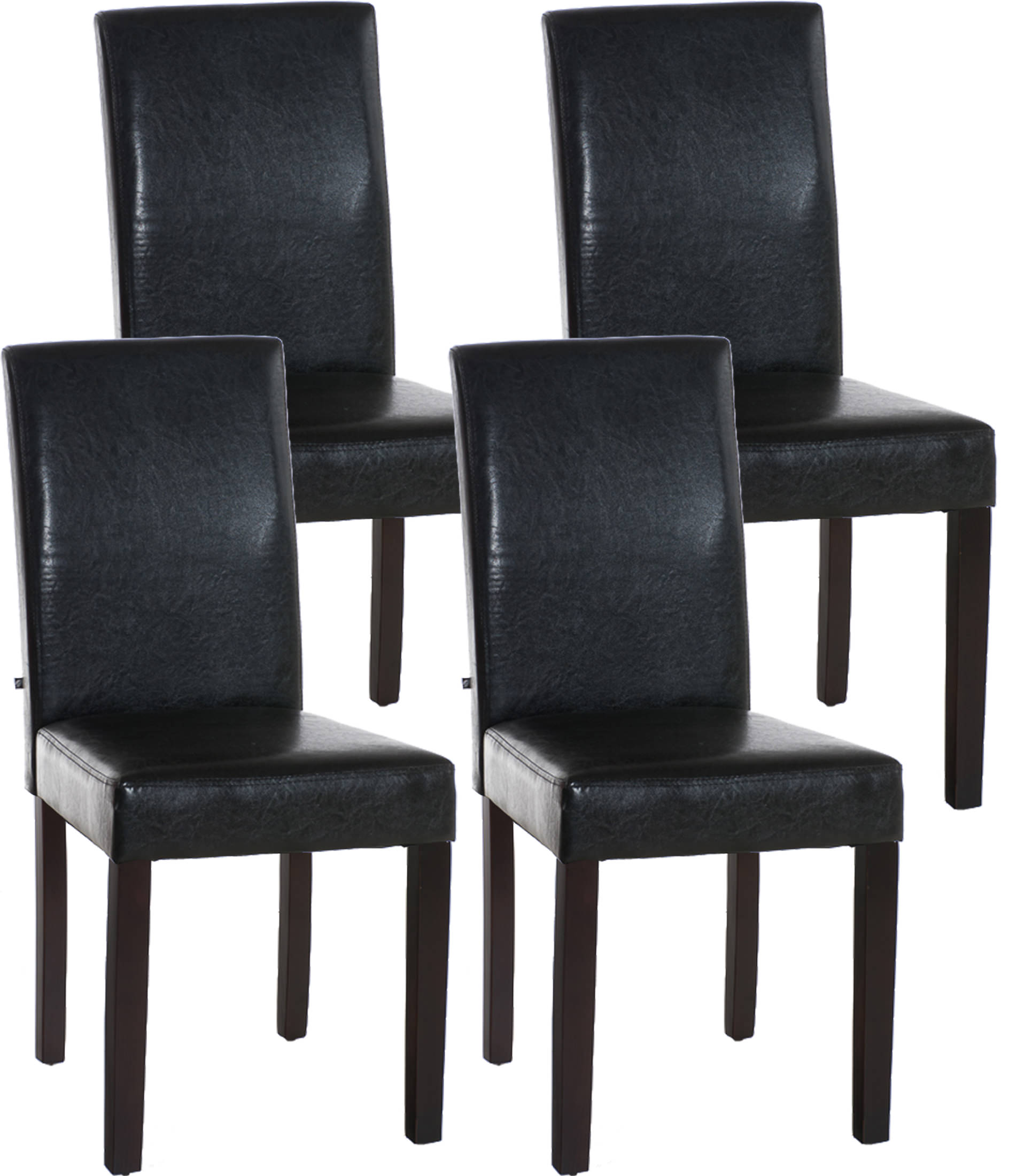 Set de 4 sillas de comedor Ina en polipiel