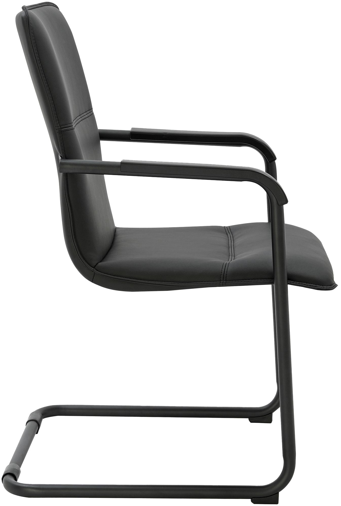Silla voladiza Seattle de piel sintetica