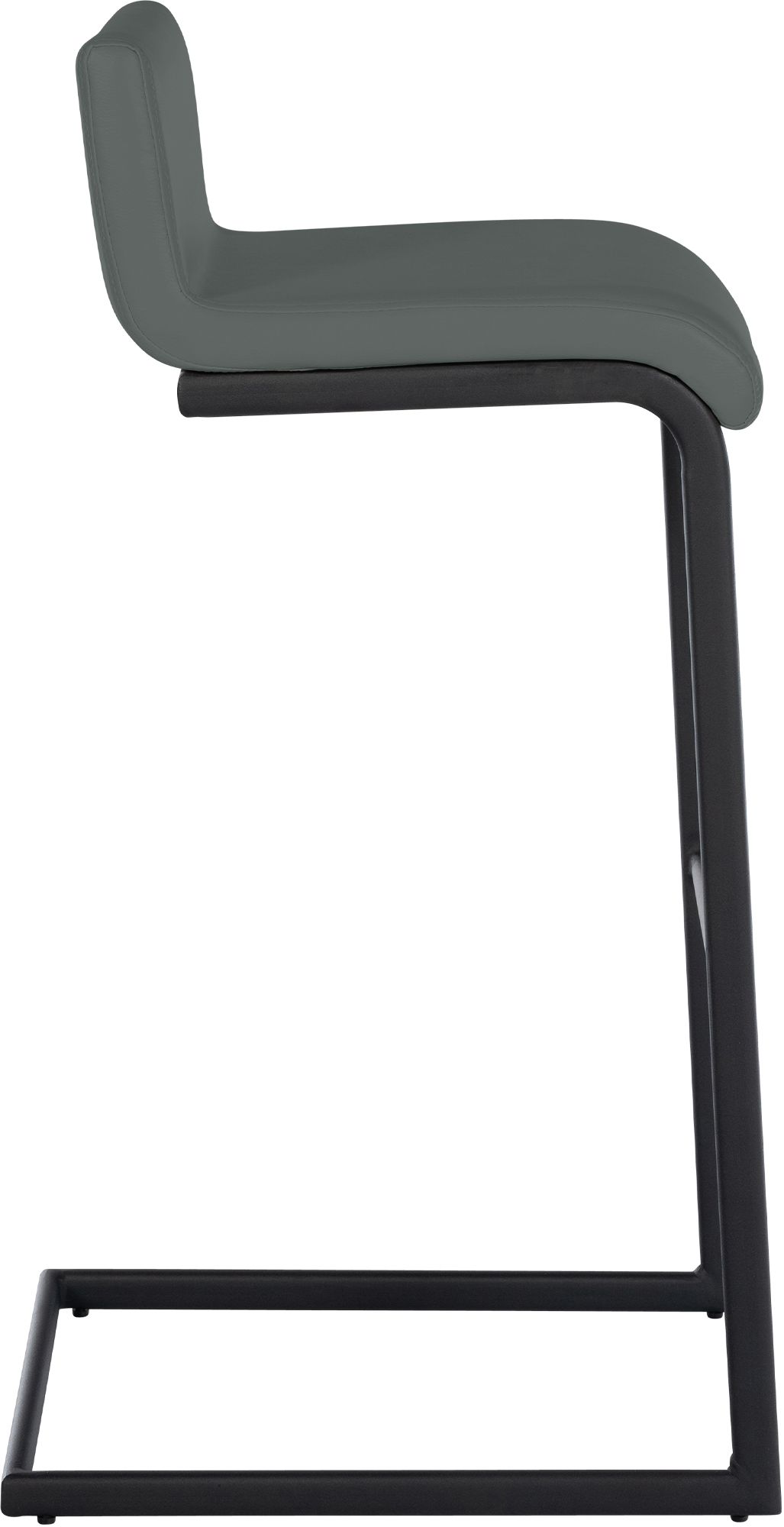 Set de 2 Taburetes de Bar Newport, Estructura de Metal Negro