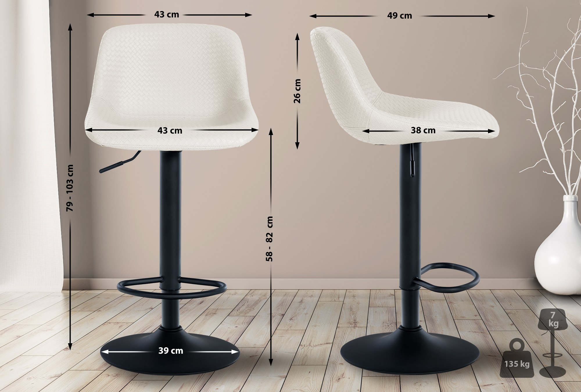 Taburete de bar Loft