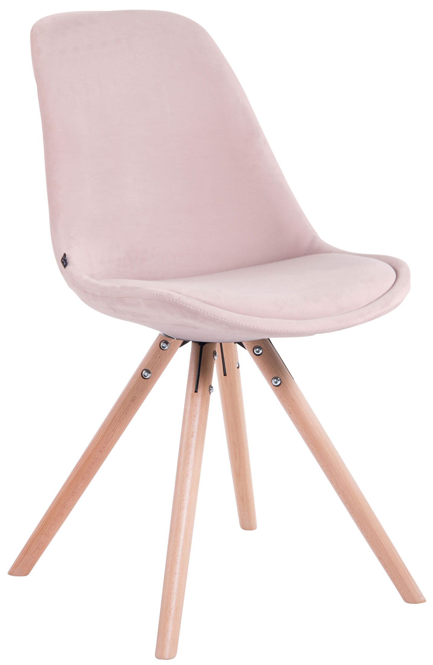 Set de 4 sillas de comedor Toulouse Rund en terciopelo