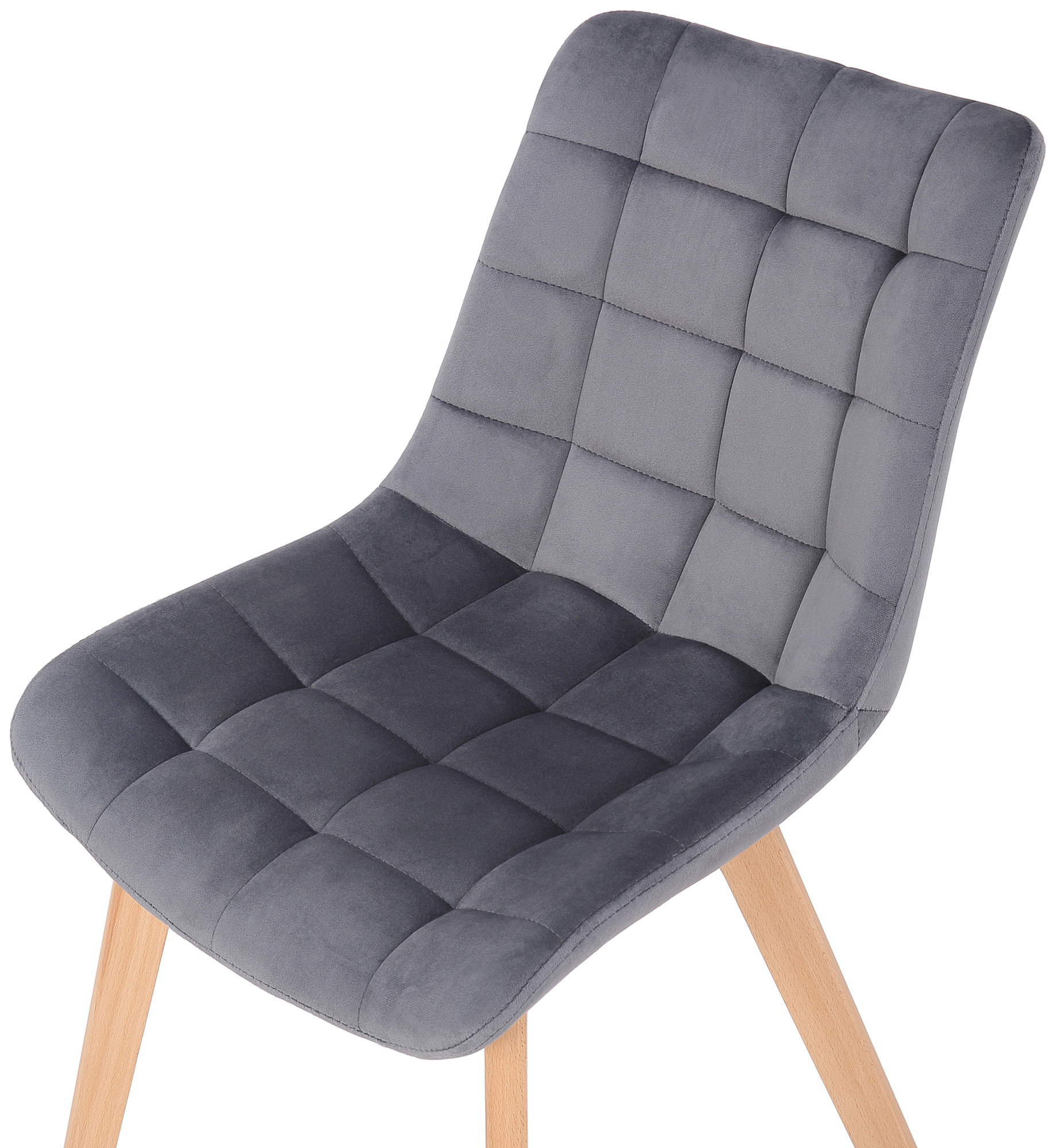 Silla de comedor Passaic en terciopelo
