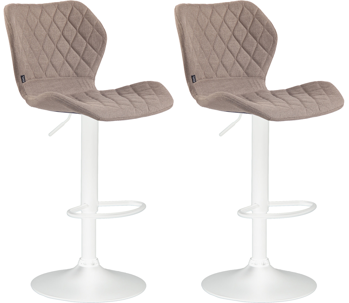 Set De 2 Taburetes Cork Tapizados En Tela