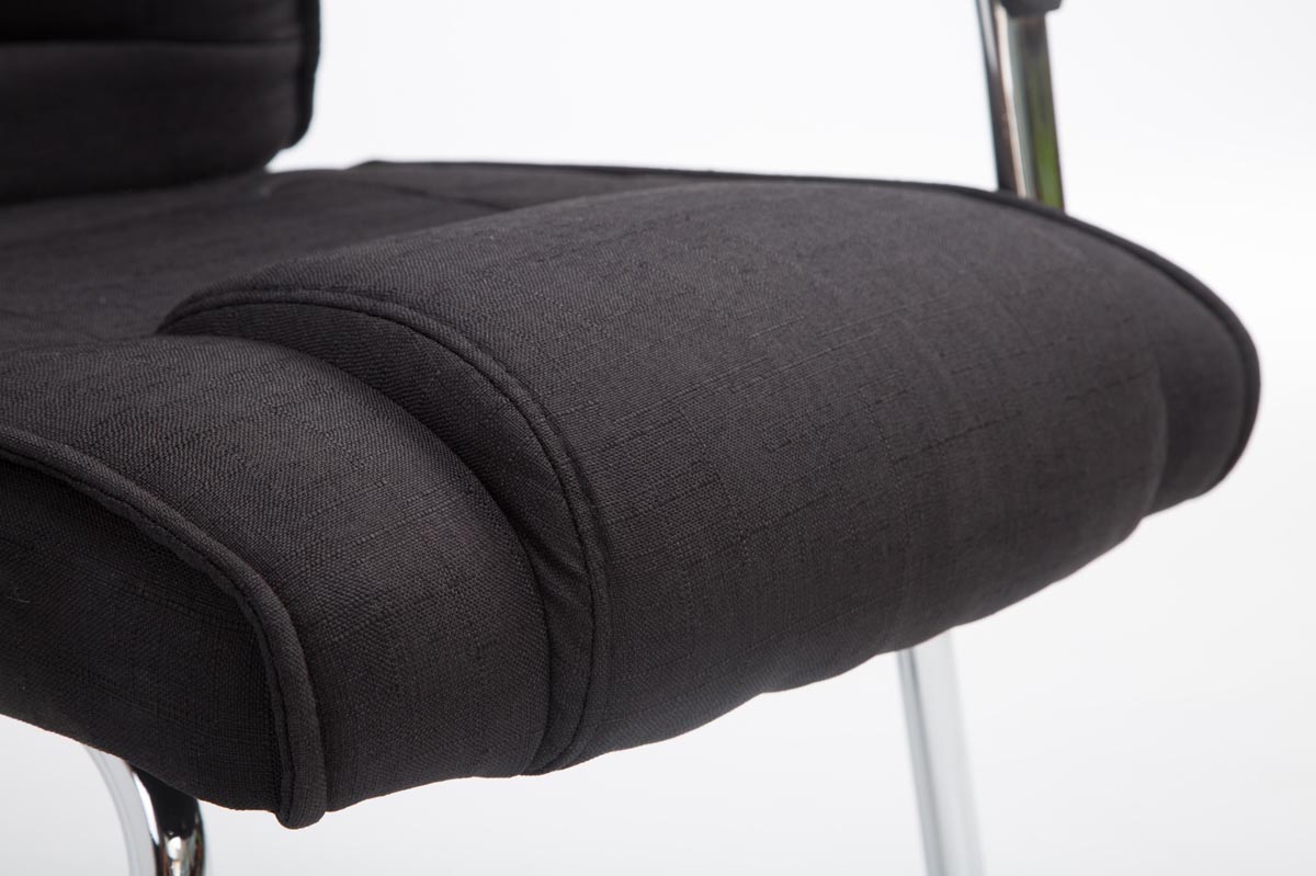 Silla Cantiléver XXL Attila Tapizada en Tela