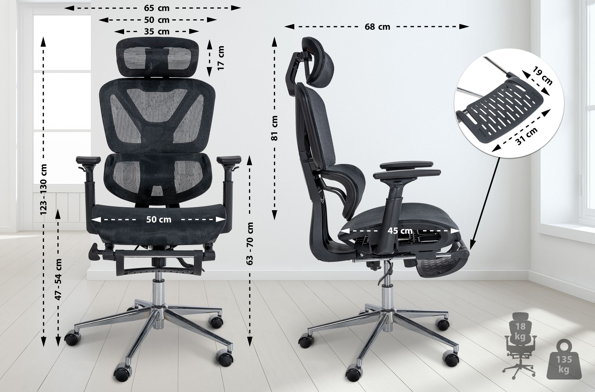 Silla de oficina Grover