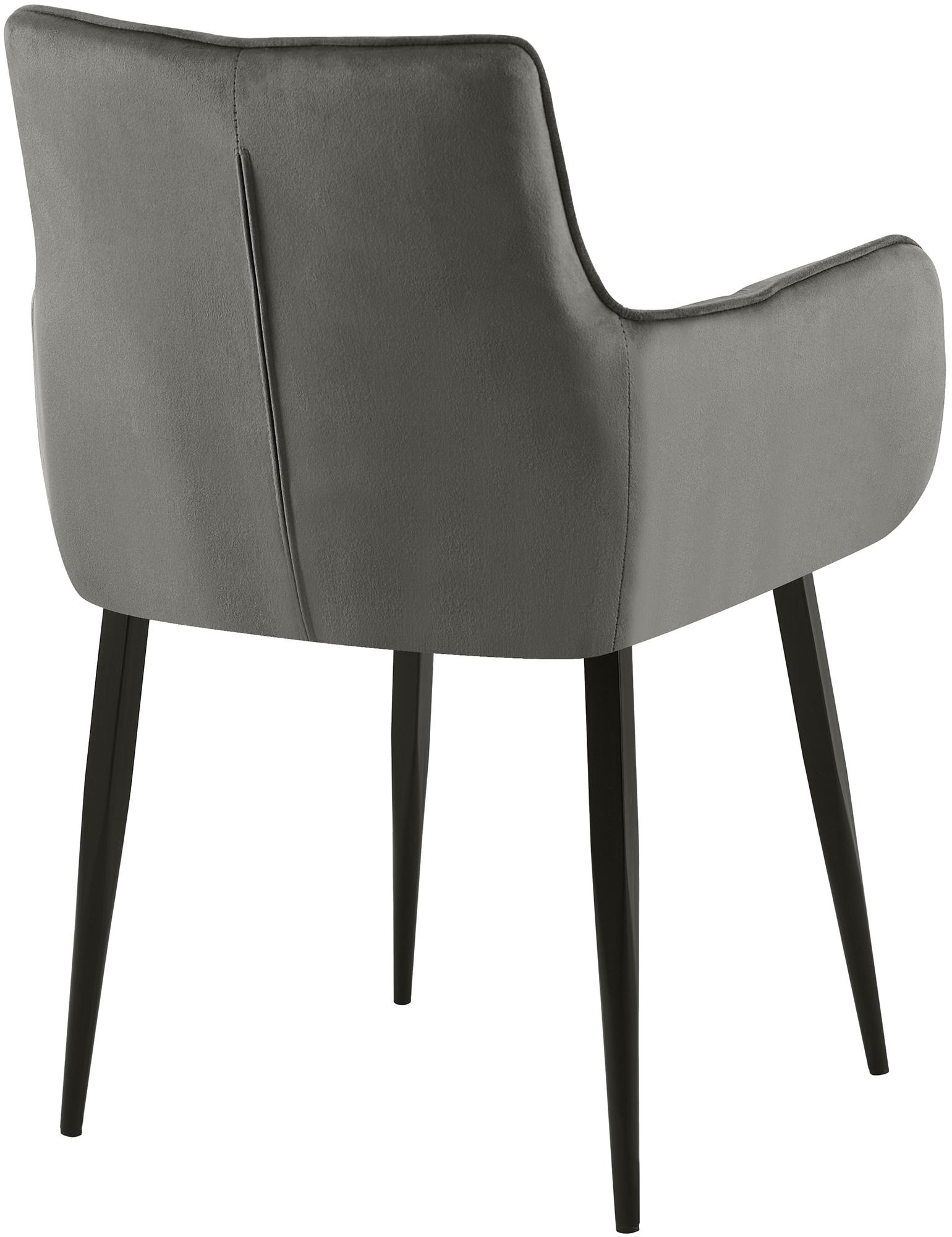 Silla de comedor de terciopelo Tirana