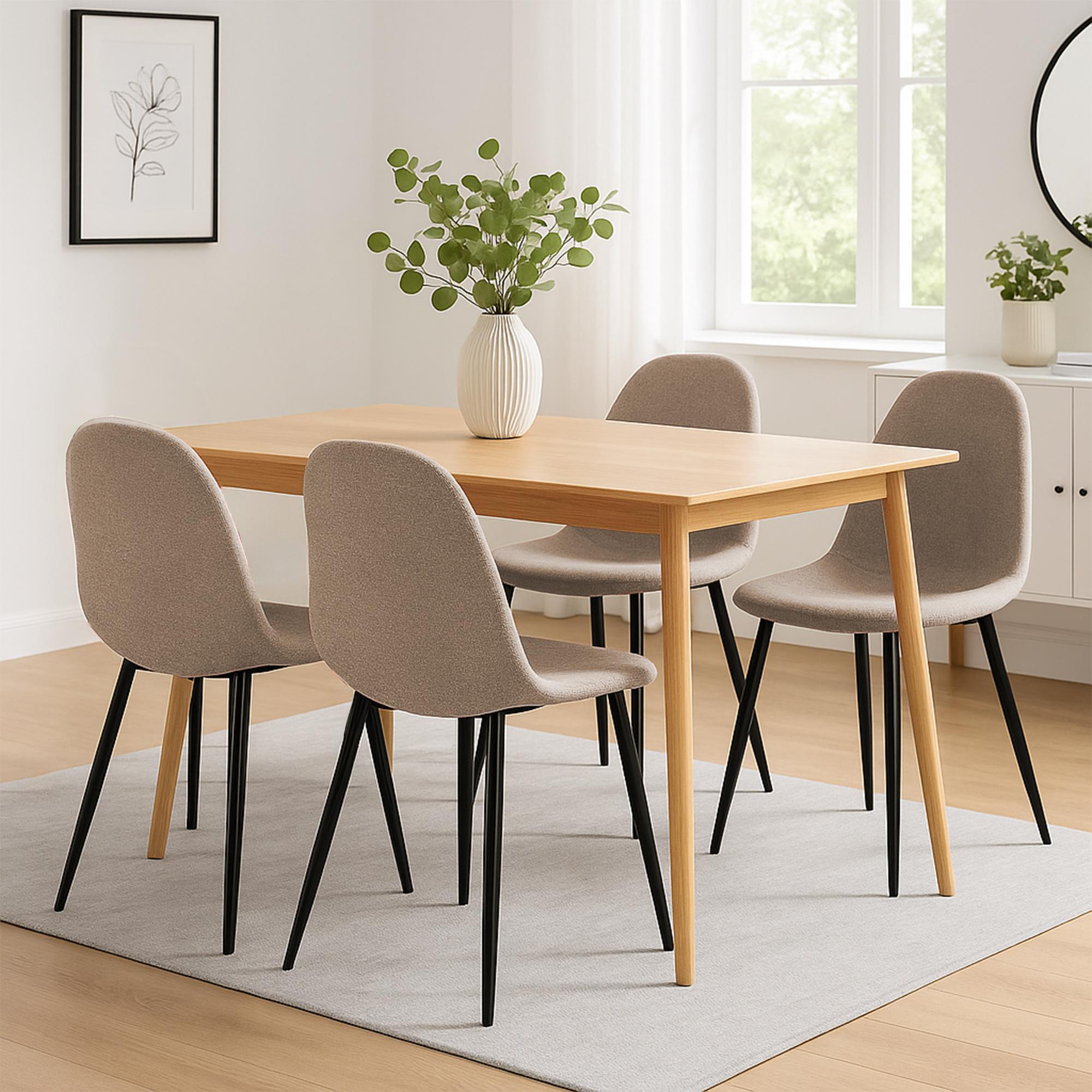 Conjunto de 4 sillas de comedor Napier