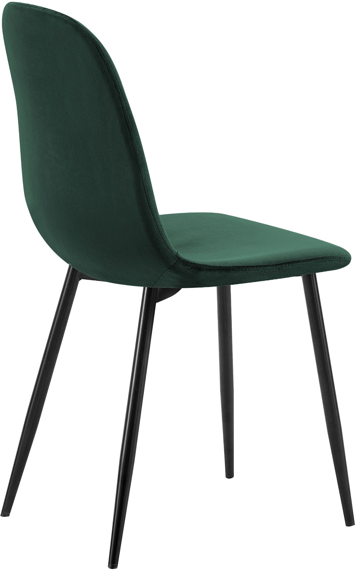Juego de 4 sillas de comedor Baxter de terciopelo