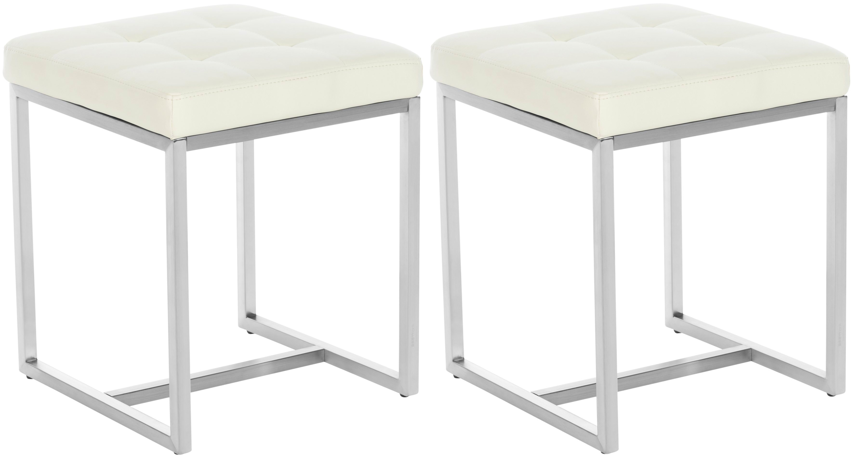 Set de 2 Taburetes Barci en polipiel