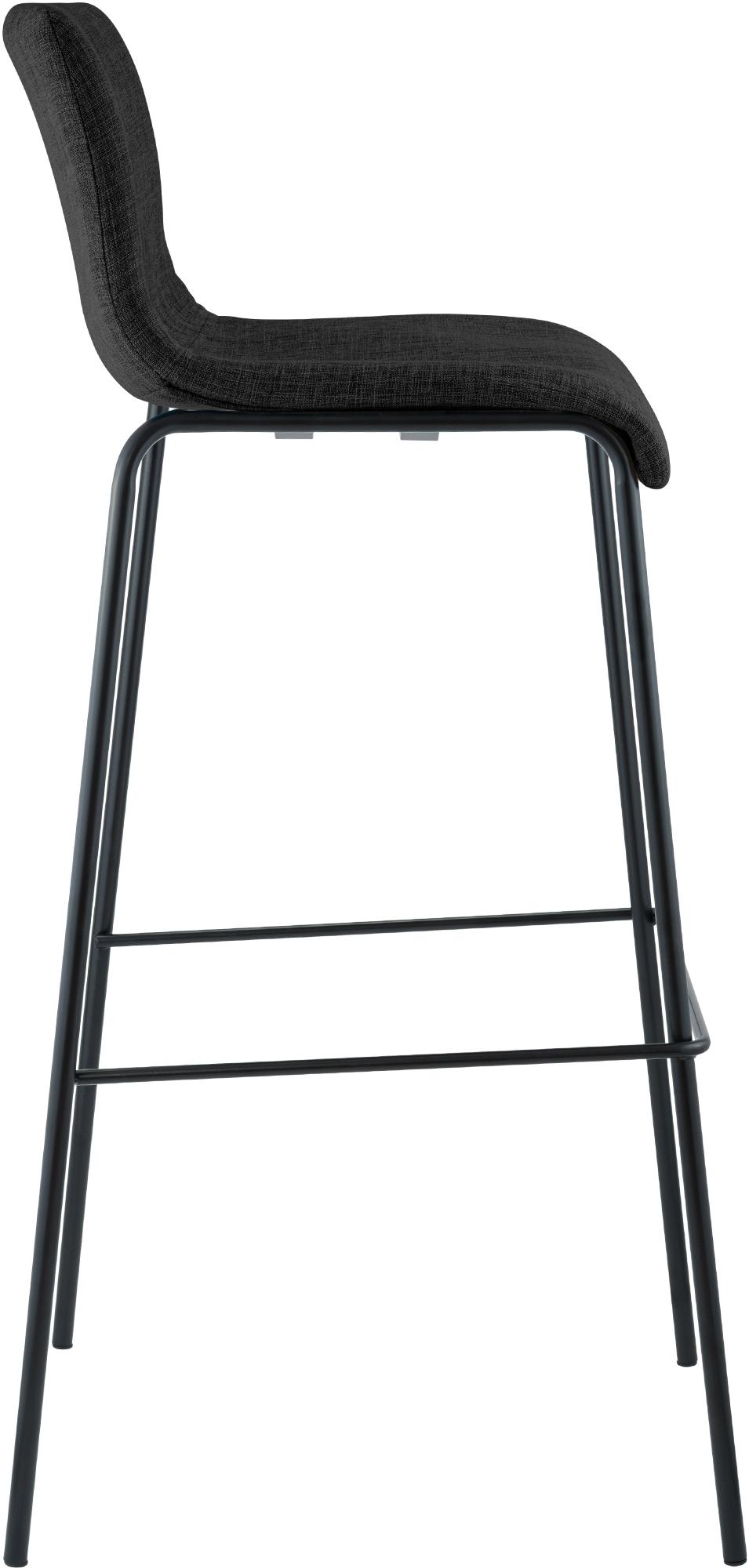 Taburete de bar Hover de tela con base de cuatro patas