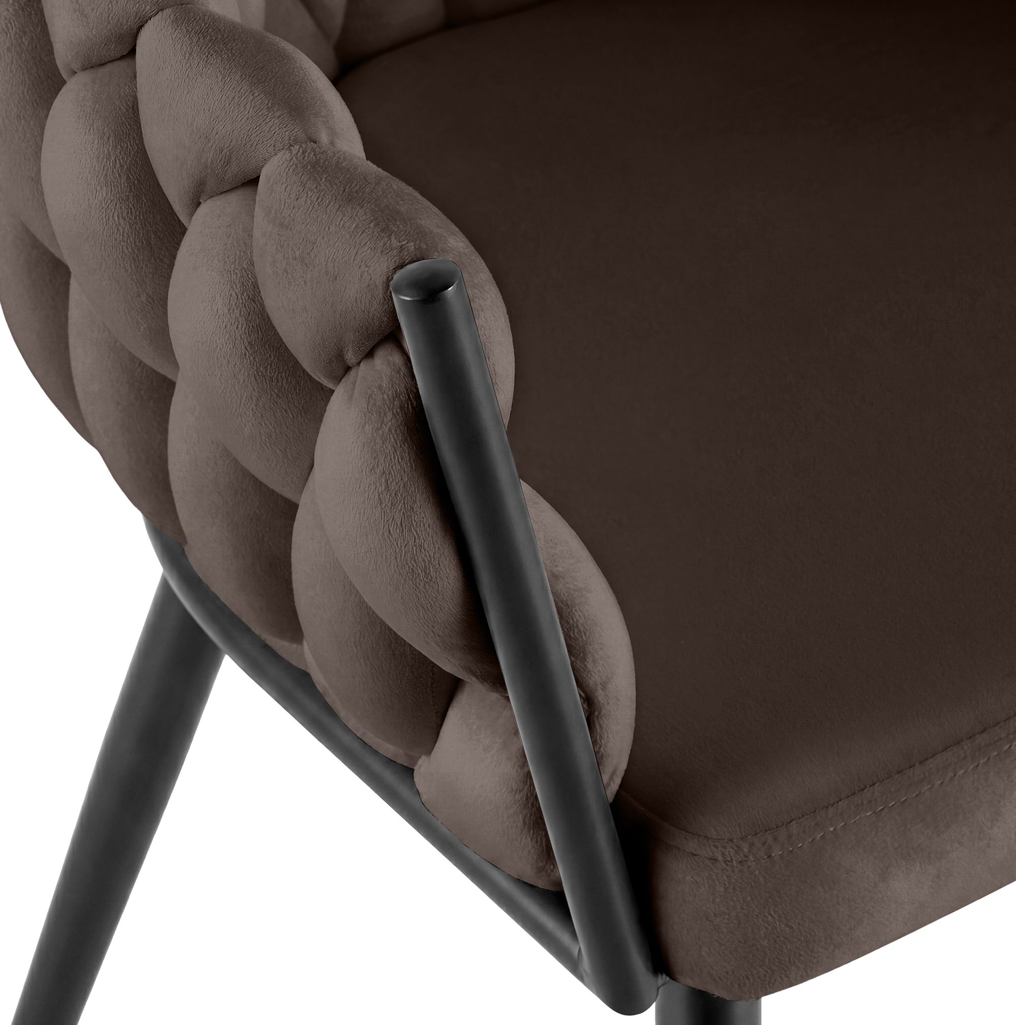 Silla de comedor Molise de terciopelo elegante y cómoda para tu hogar