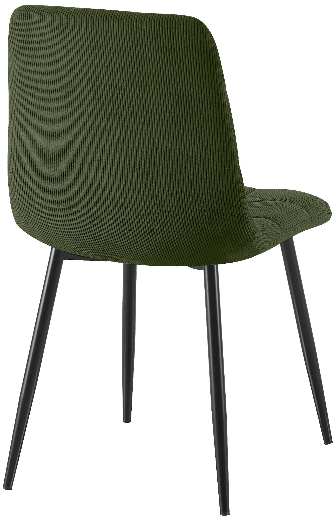Set de 2 sillas de comedor Antibes de pana