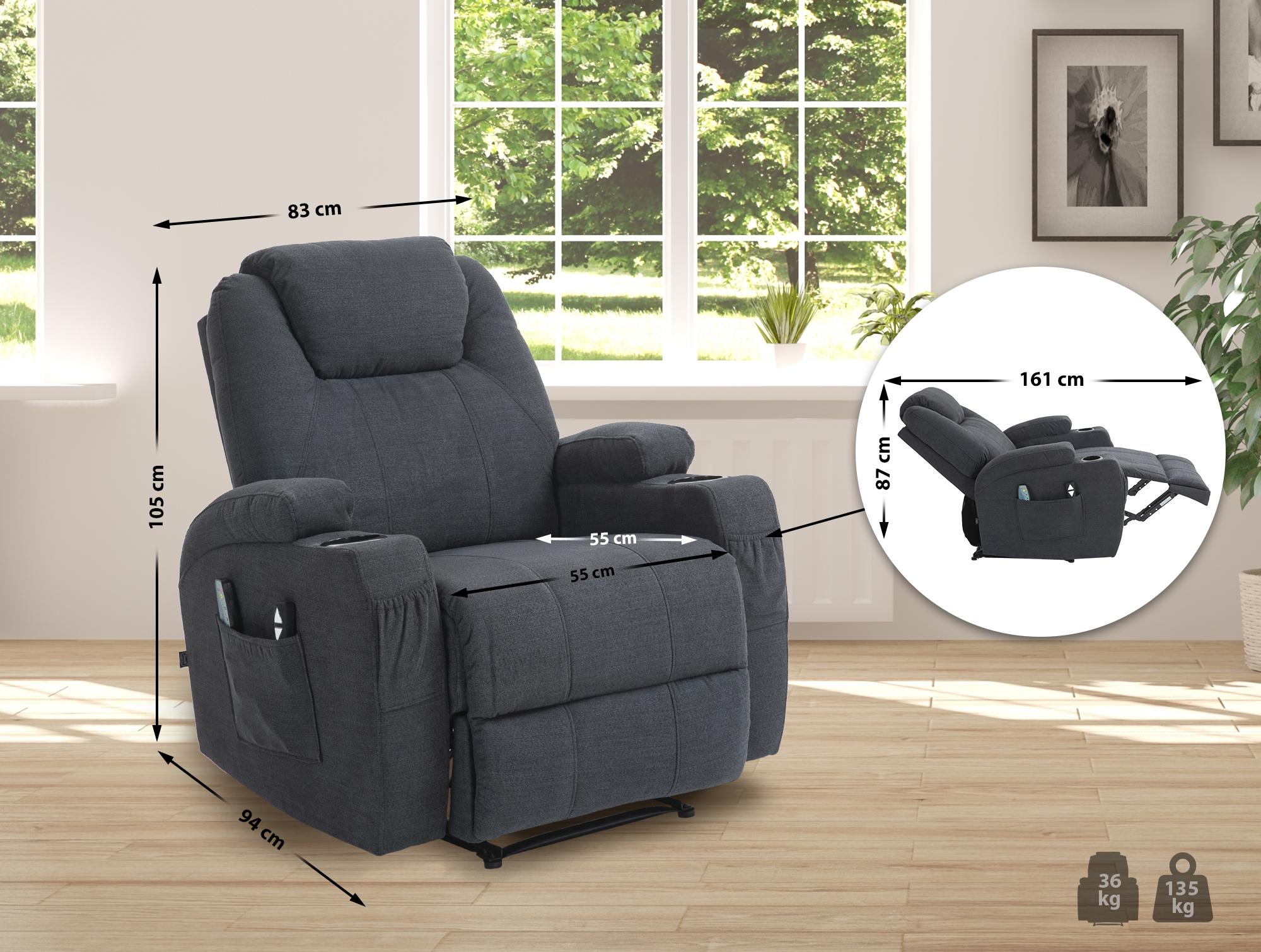 Sillón Hepler con función de masaje