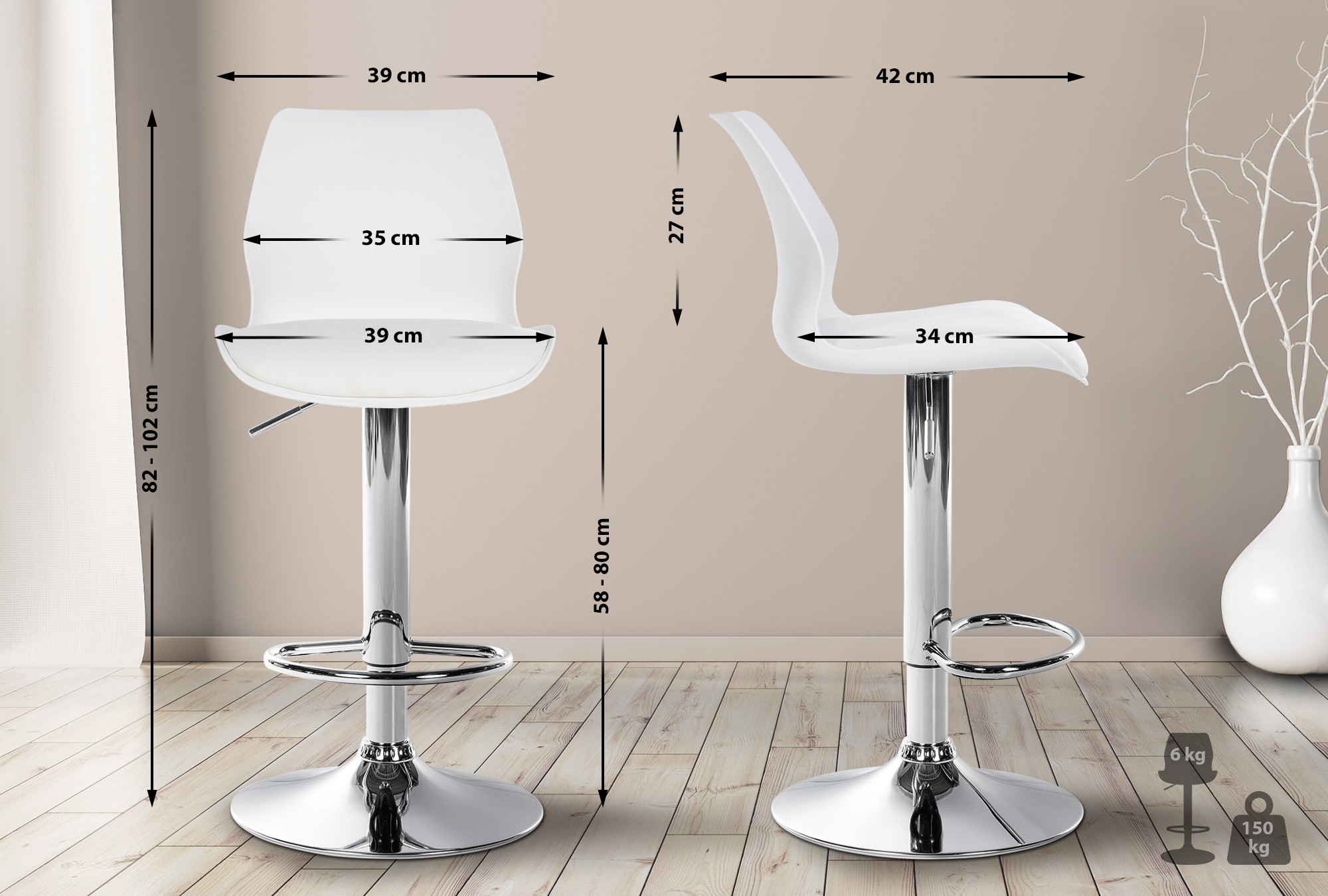 Taburete de bar Gilbert