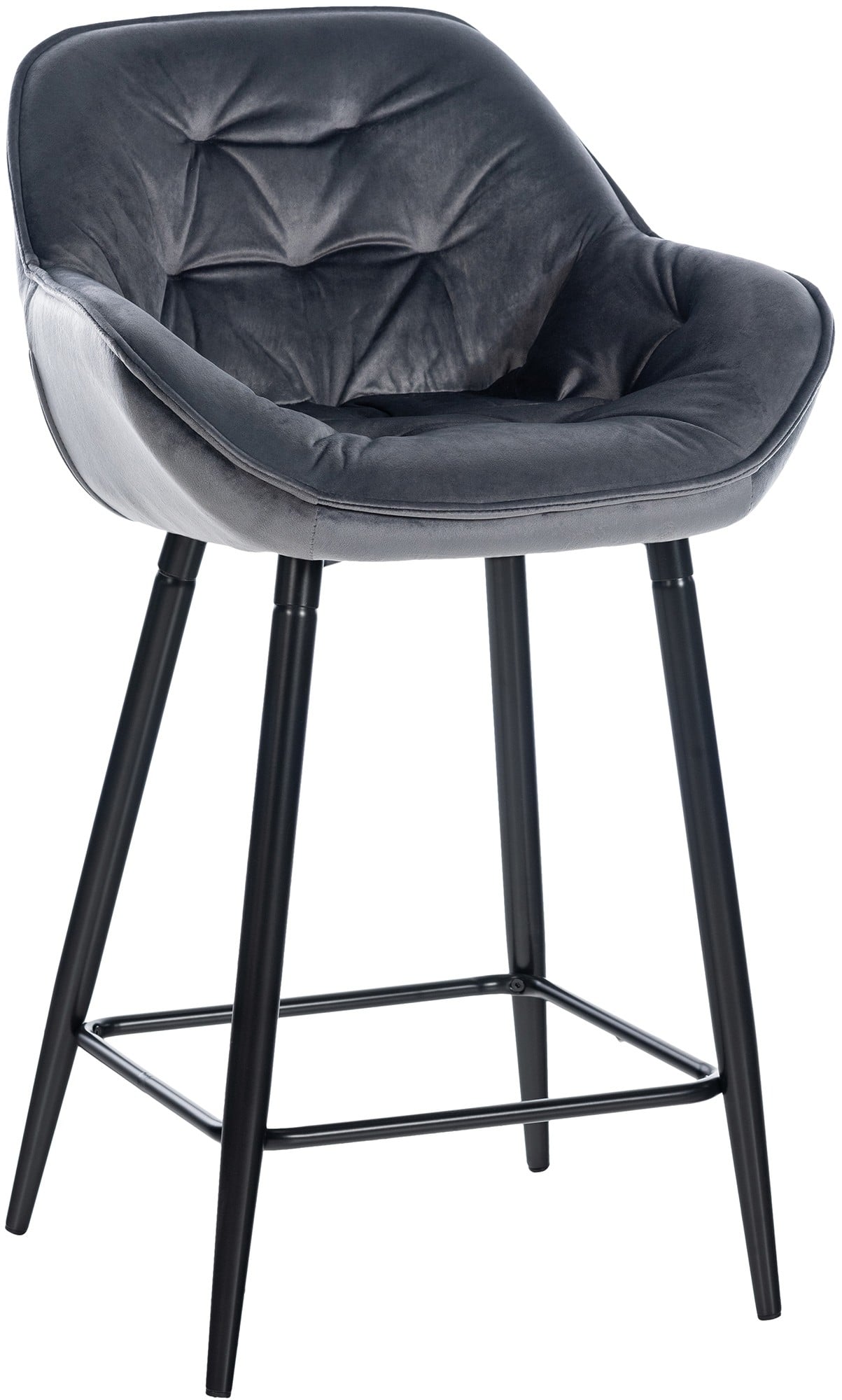 Taburete de bar Gibson en tela o terciopelo