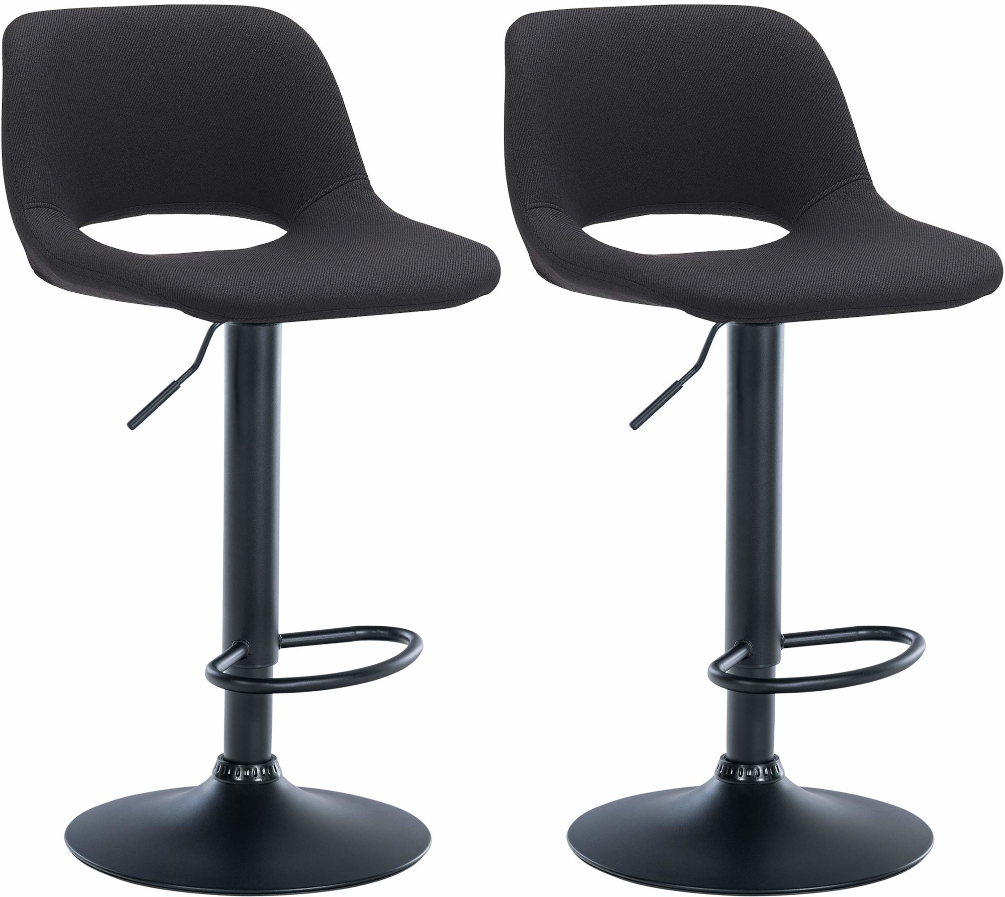 Set de 2 Taburetes de bar en tela