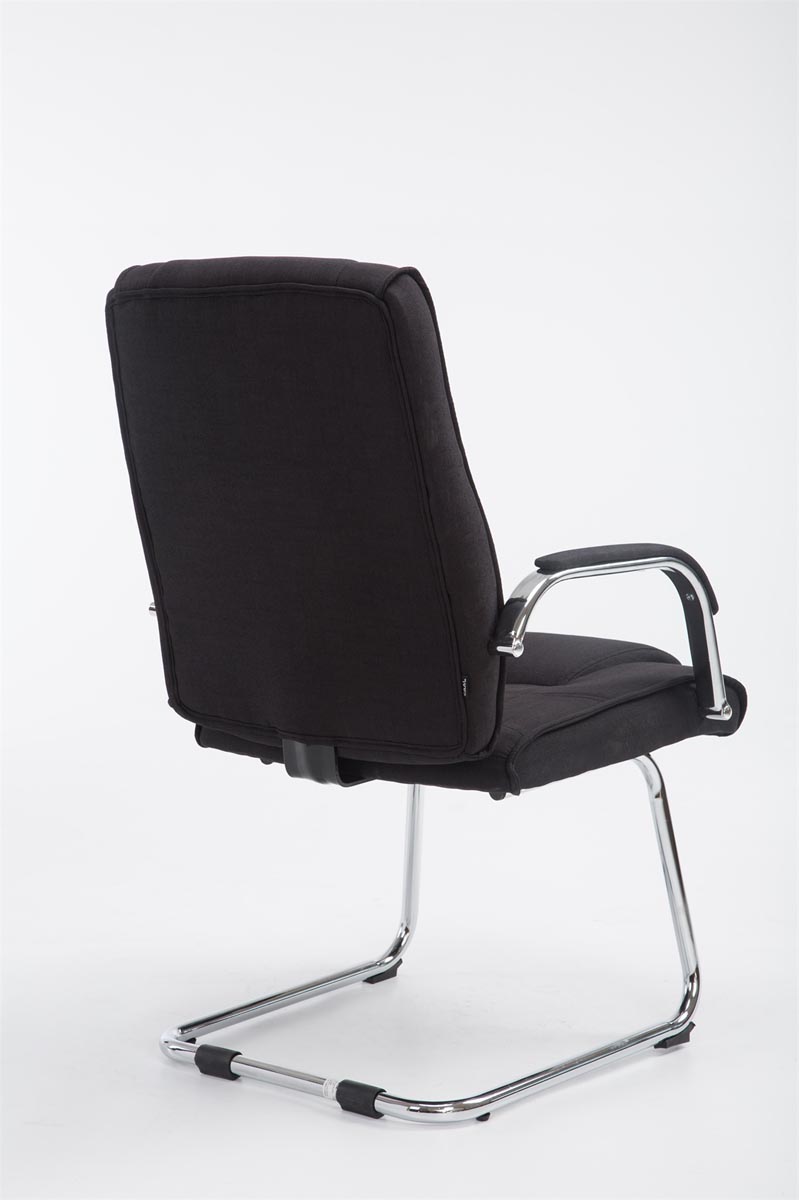 Silla Cantiléver XXL Attila Tapizada en Tela