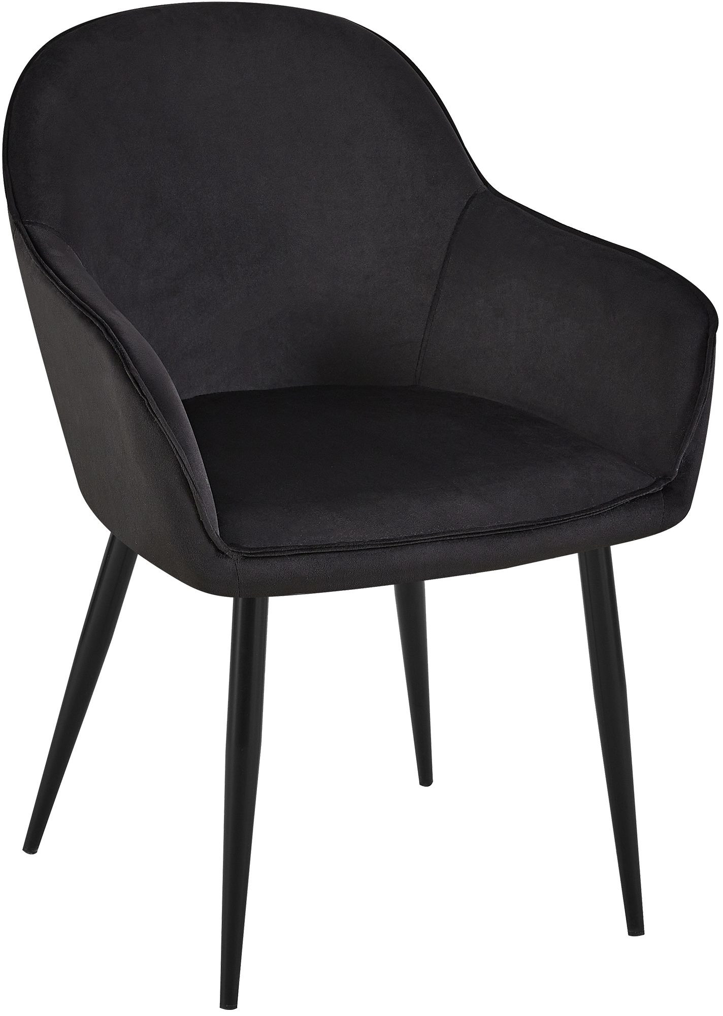 Silla de comedor Boise en terciopelo