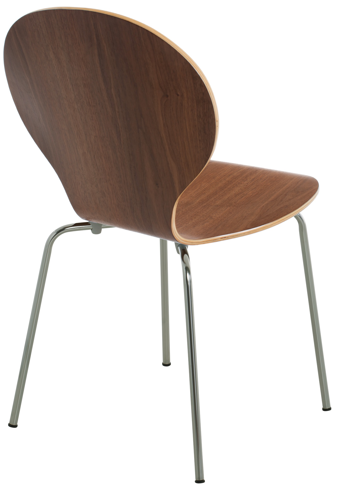 Silla De Comedor Apilable Diego Nogal