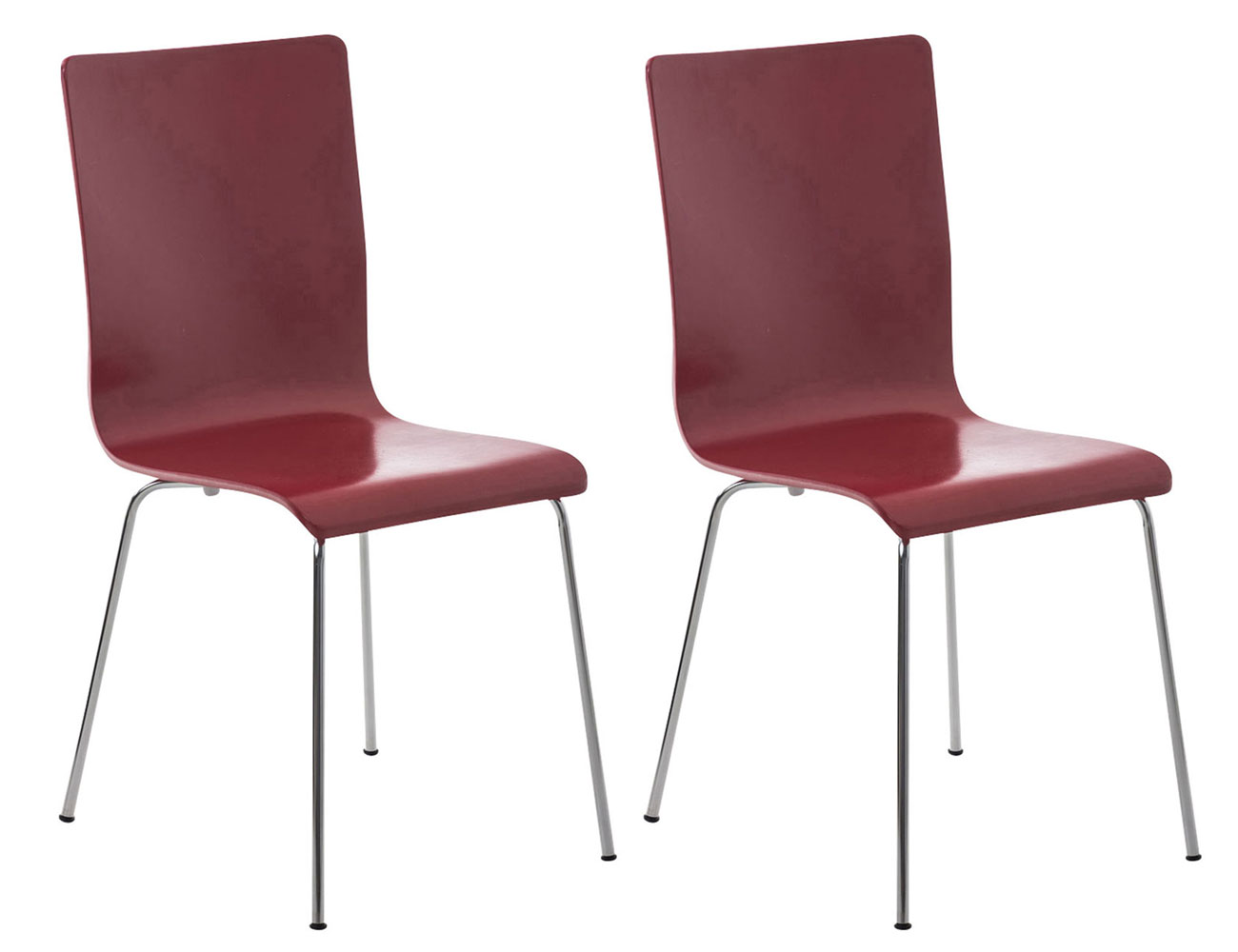 Juego de 2 Sillas de Espera Pepe Rojo