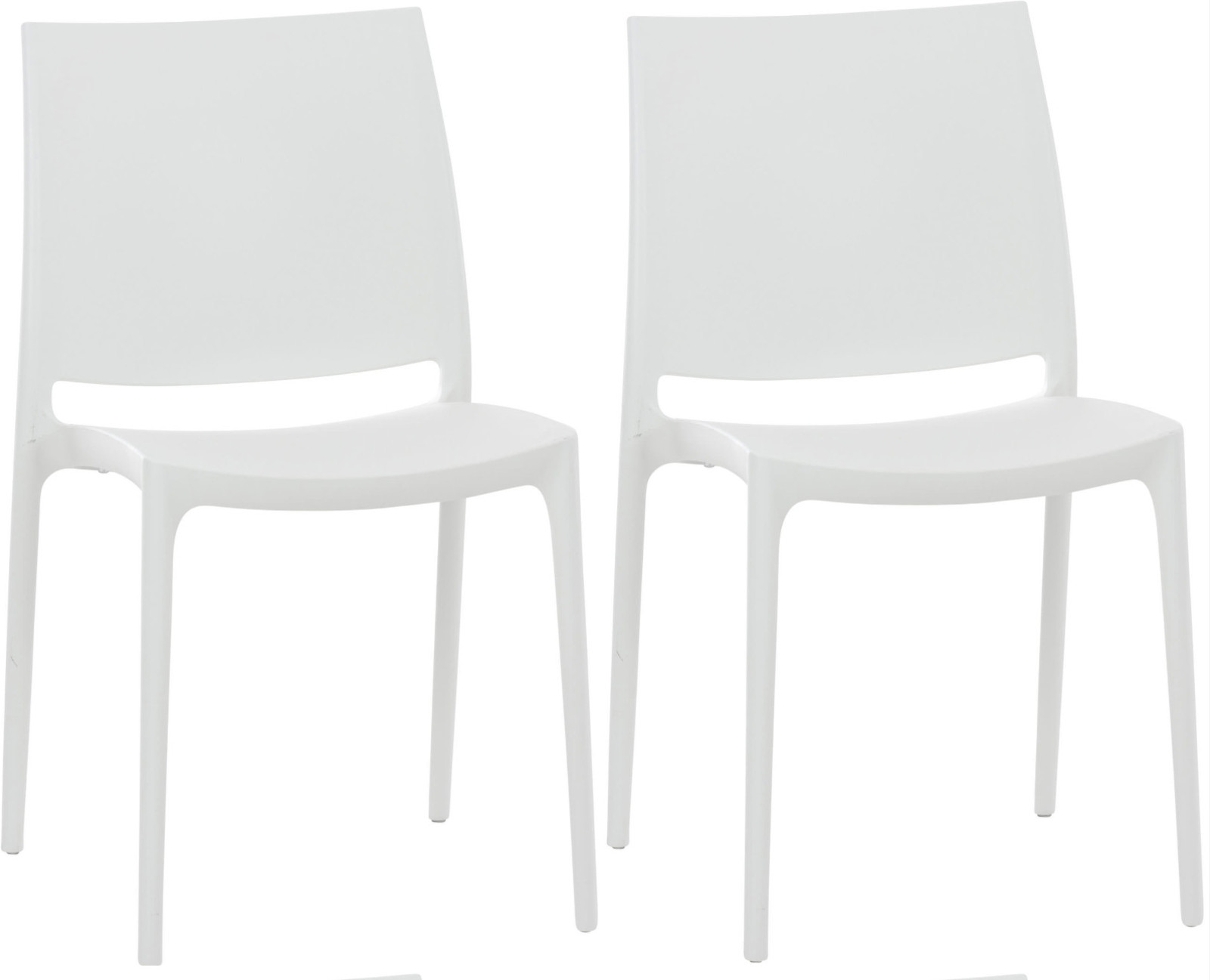 Set de 2 sillas apilables Maya