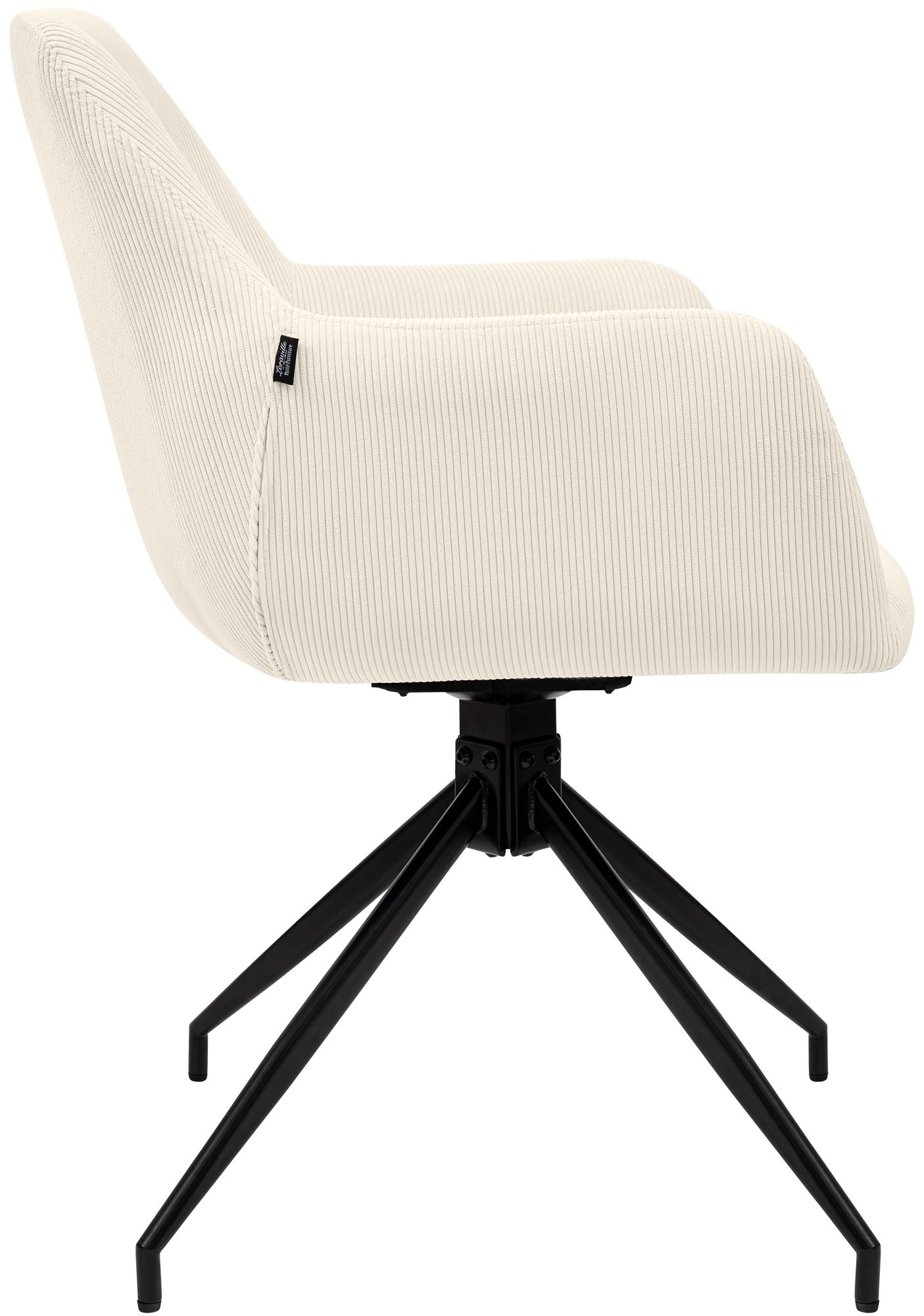 Silla de comedor Merlinda de pana