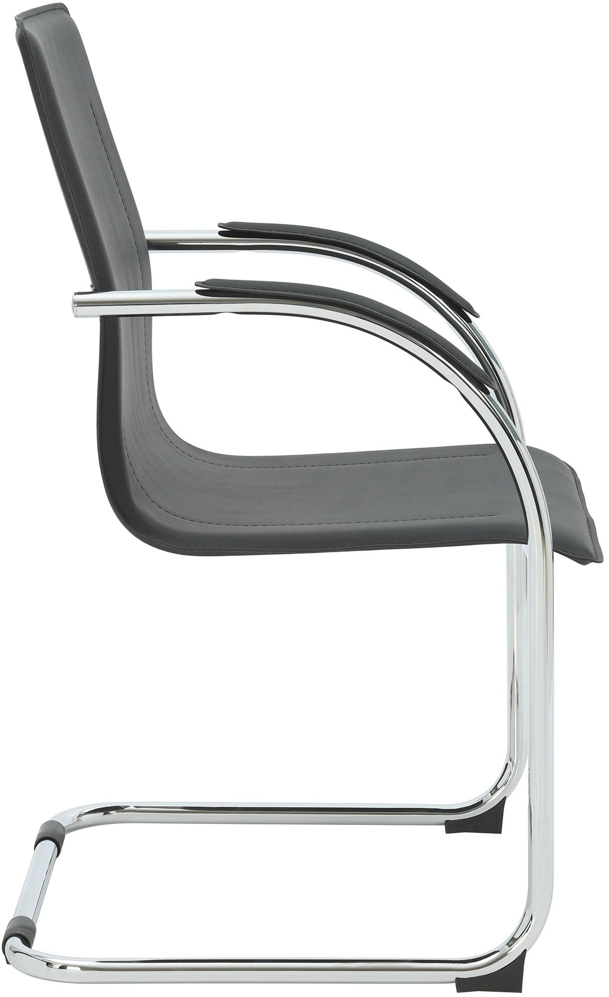 Silla cantilever Noeleen de piel sintetica