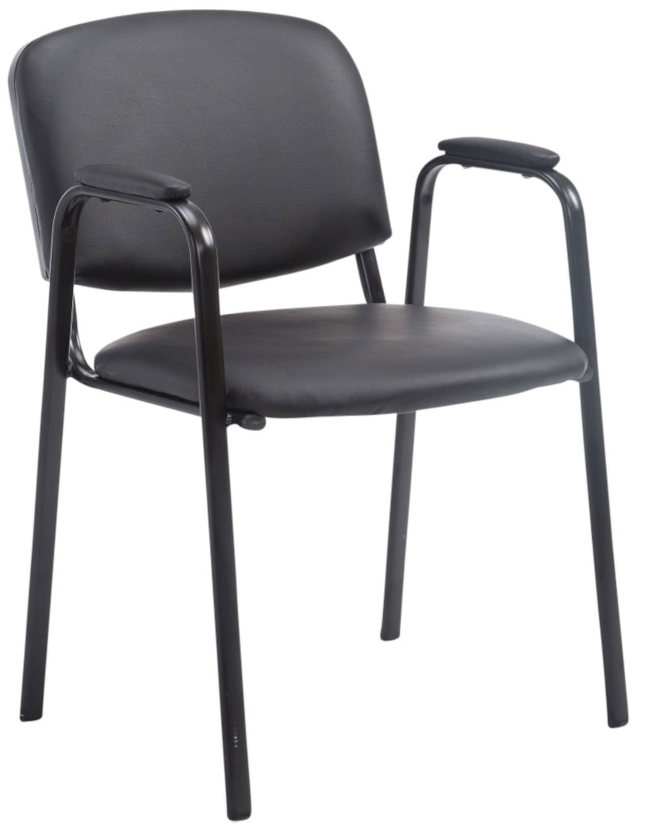 Set de 4 sillas apilables Ken Pro de piel sintética