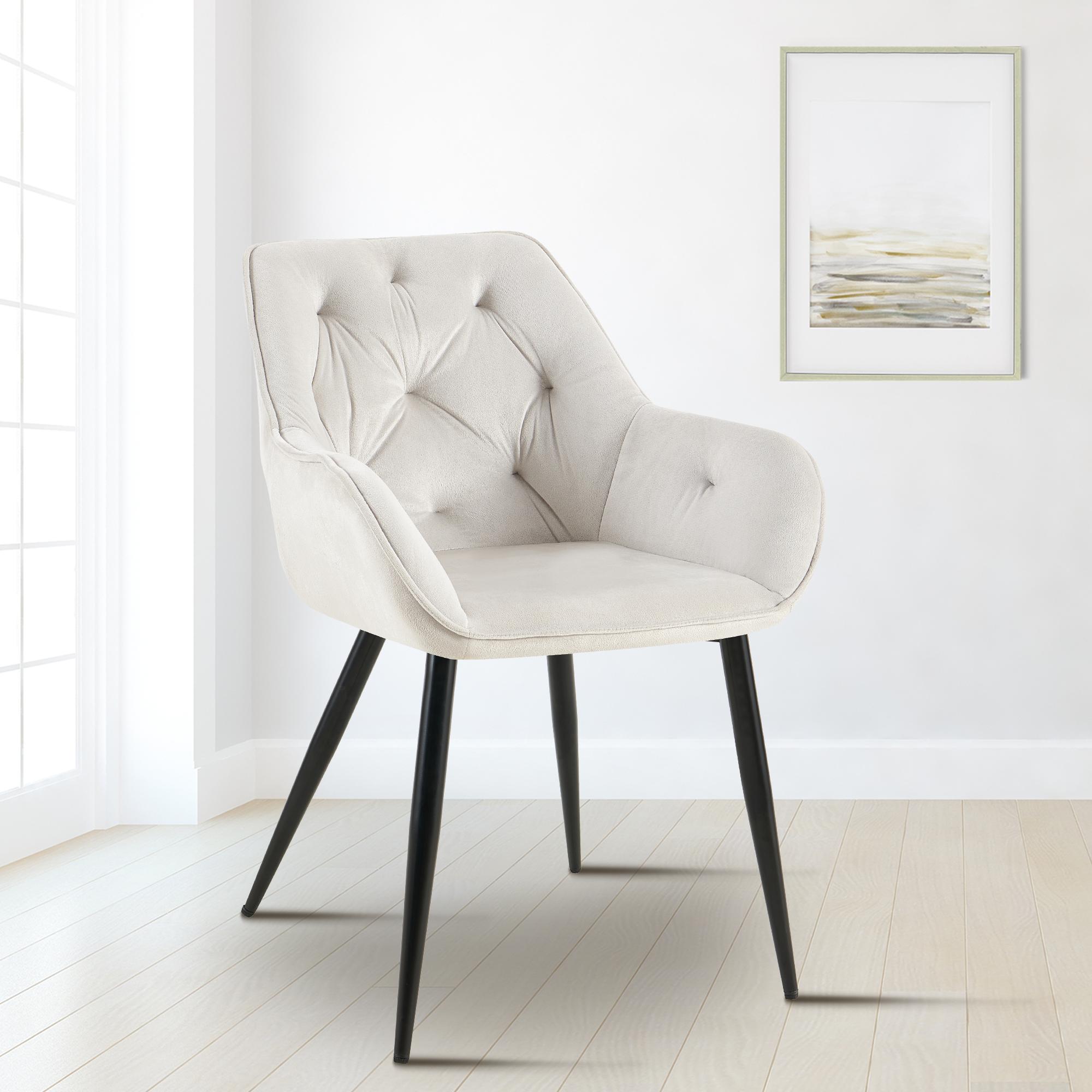 Silla de comedor Cassis con funda de terciopelo