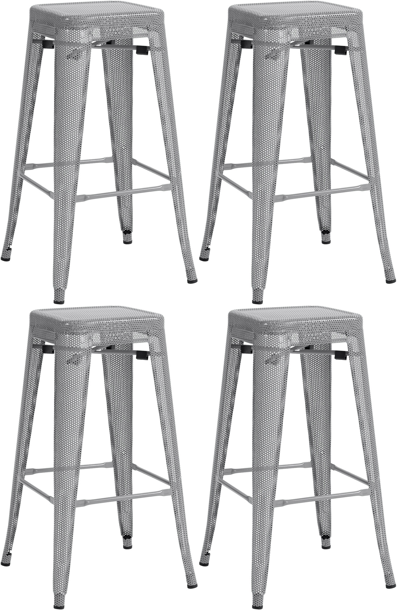 Set de 4 Taburetes de bar Fletcher