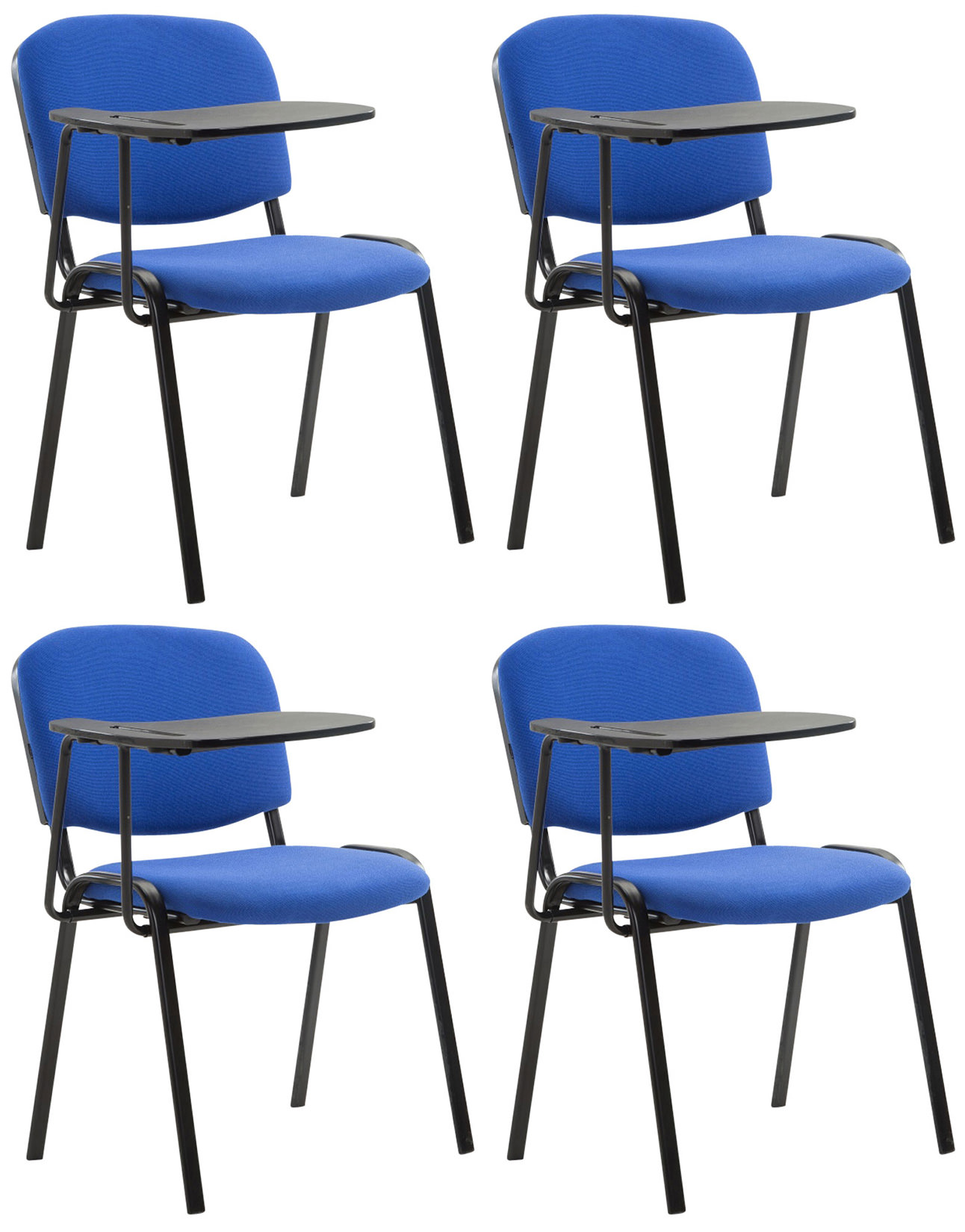 Juego de 4 sillas Ken en tela con mesa plegable