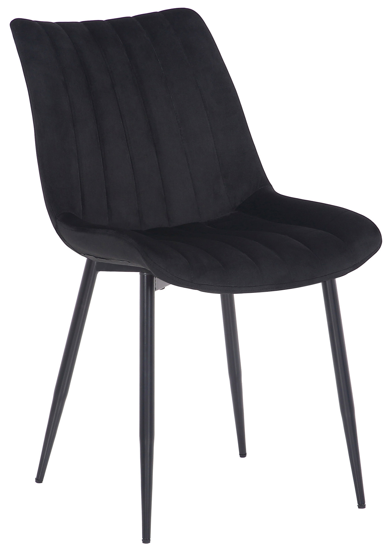 Set de 2 Sillas de comedor Rahden en terciopelo