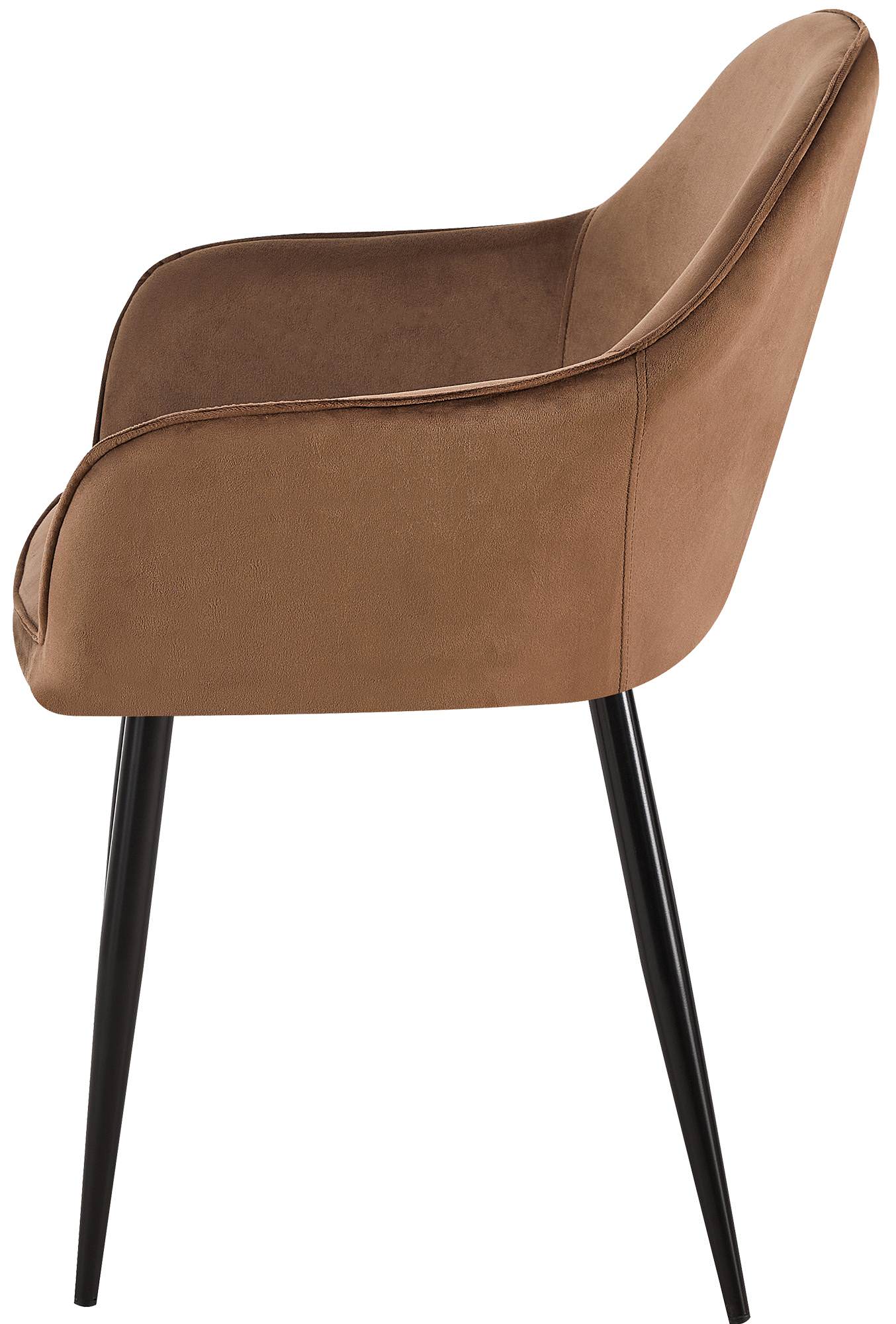 Set de 2 Sillas de comedor Boise en terciopelo