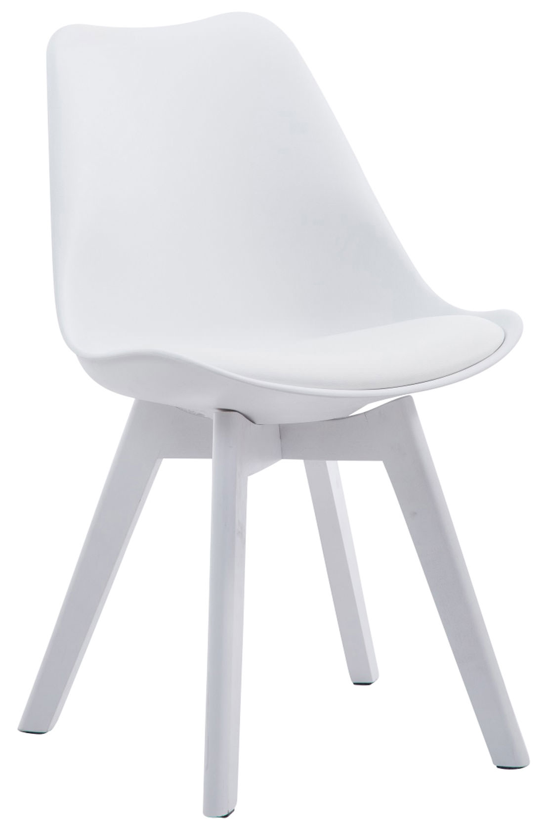 Set de 4 sillas de comedor Borneo en polipiel