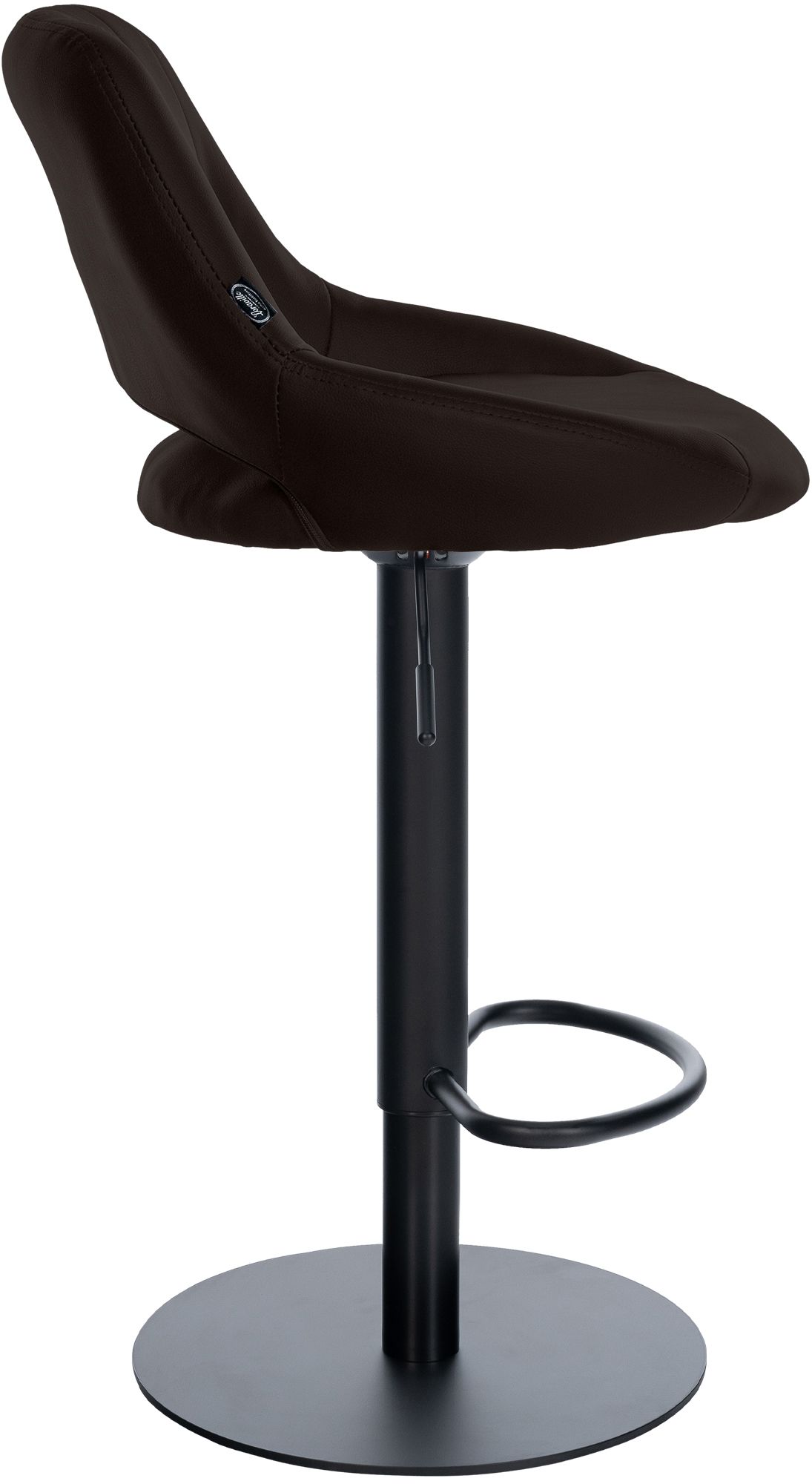 Taburete de bar Milet negro con base extra pesada