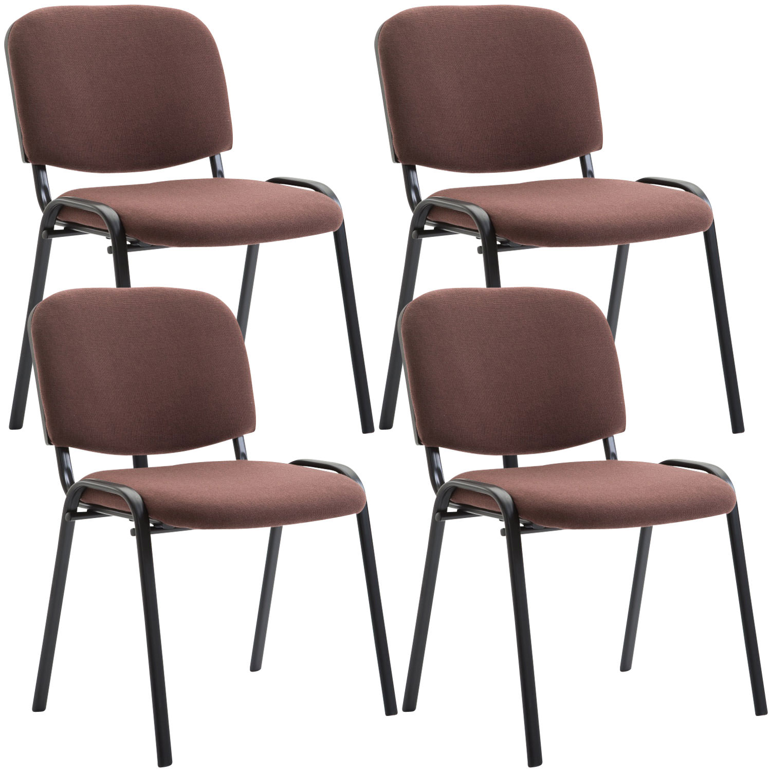 Set De 4 Sillas De Reuniones Ken En Tela