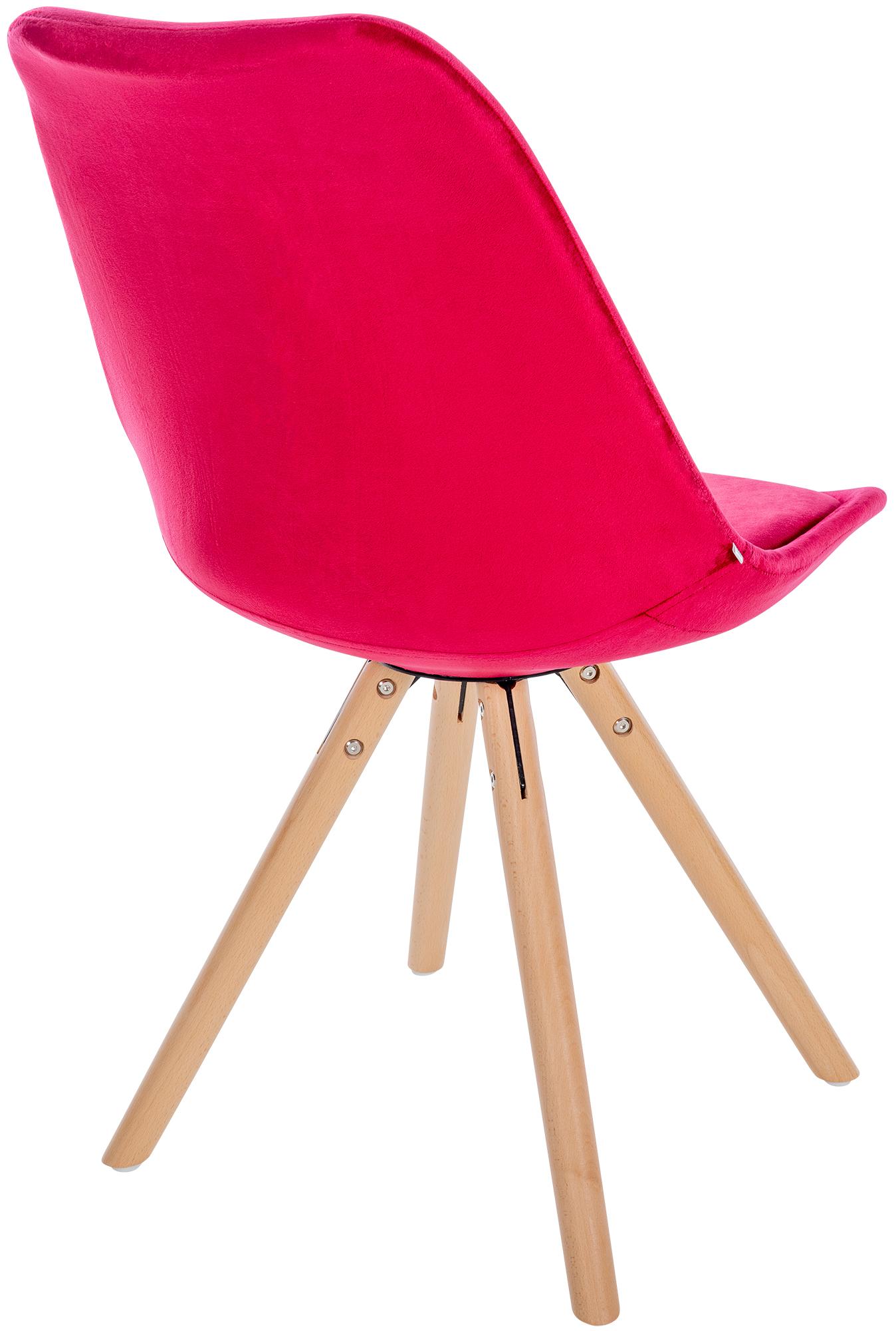 Silla de salón Sofia tapizada en terciopelo