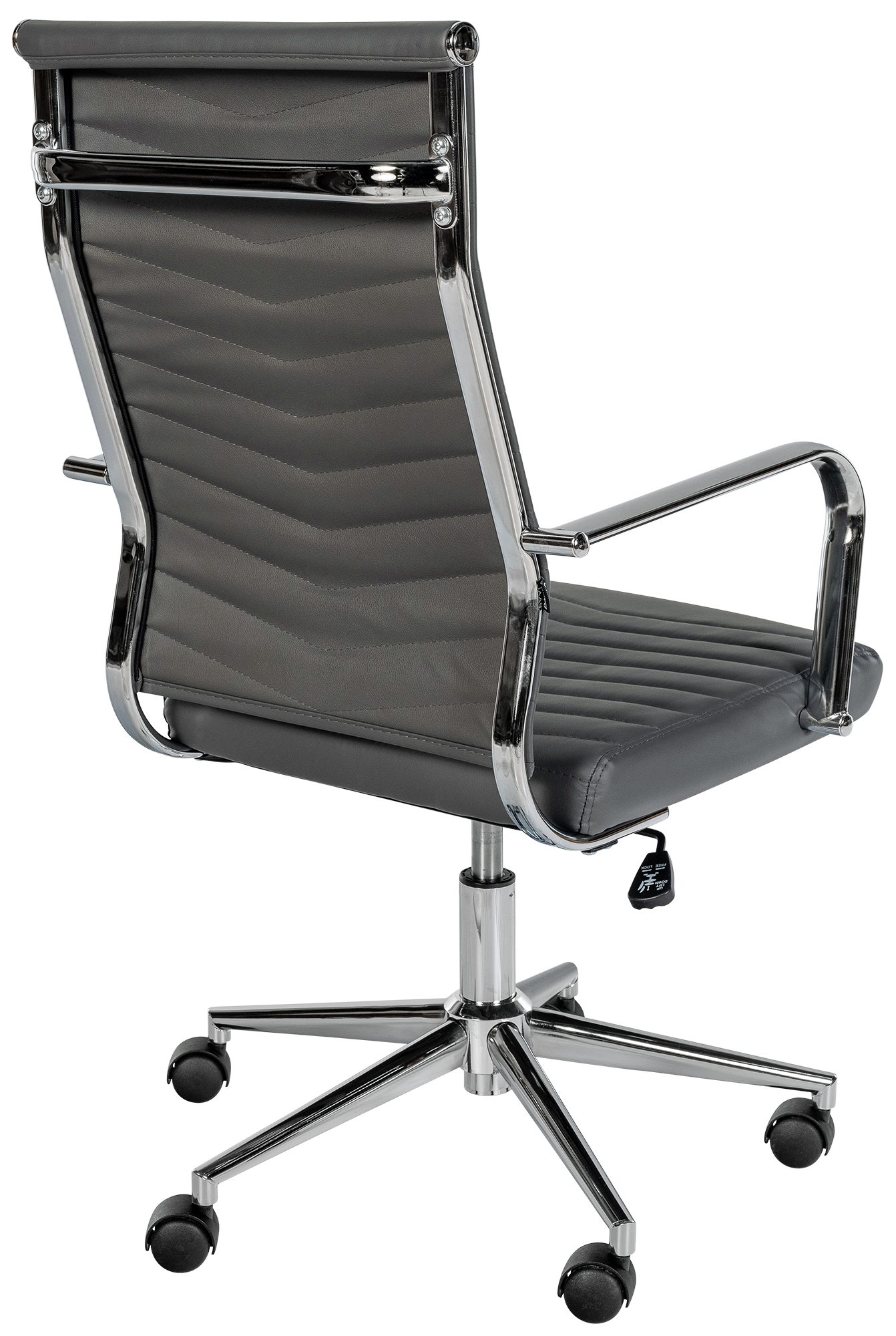 Silla de oficina de piel sintética Canby