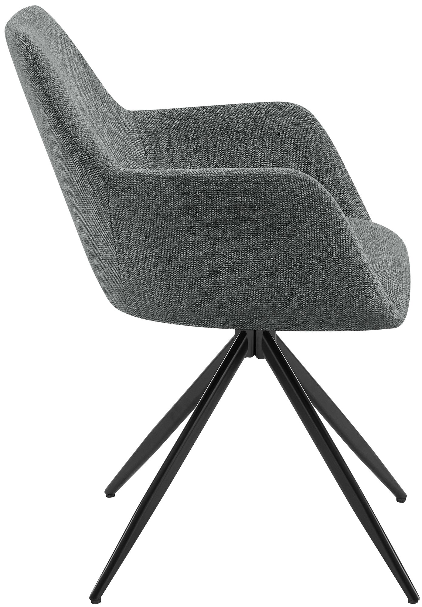 Silla de comedor Olema tapizada en tela