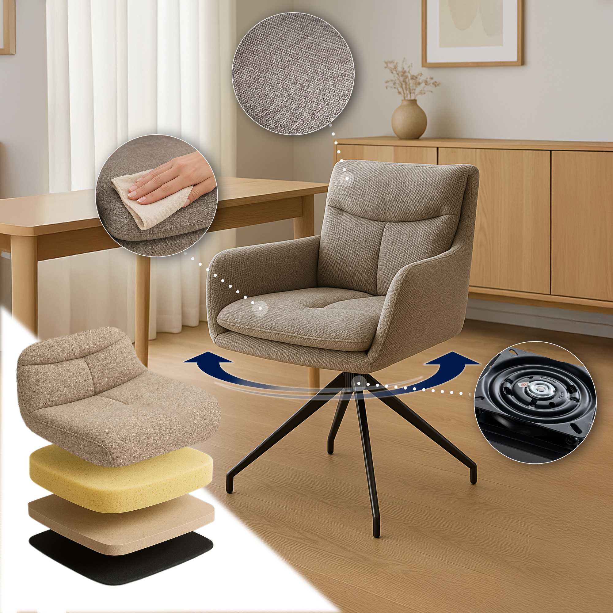 Tela para silla de comedor Somers