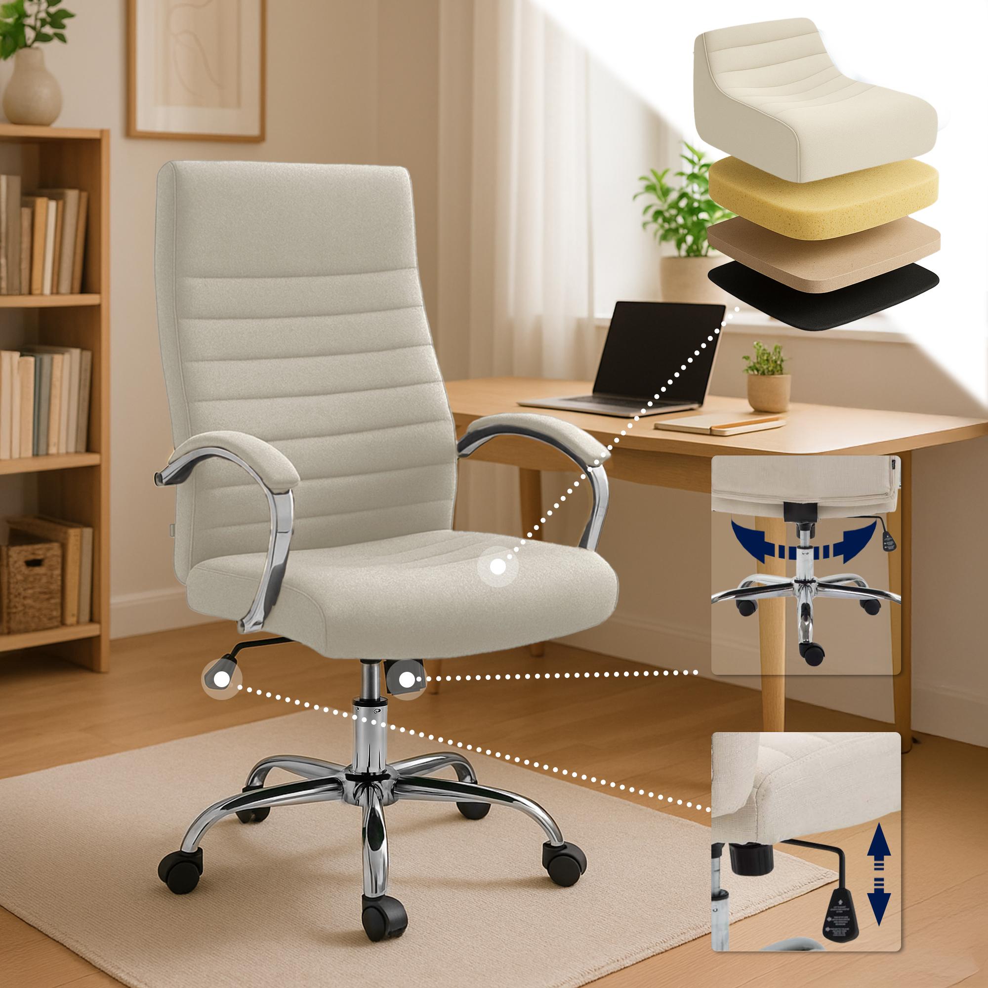 Silla de oficina Valais XL de tela