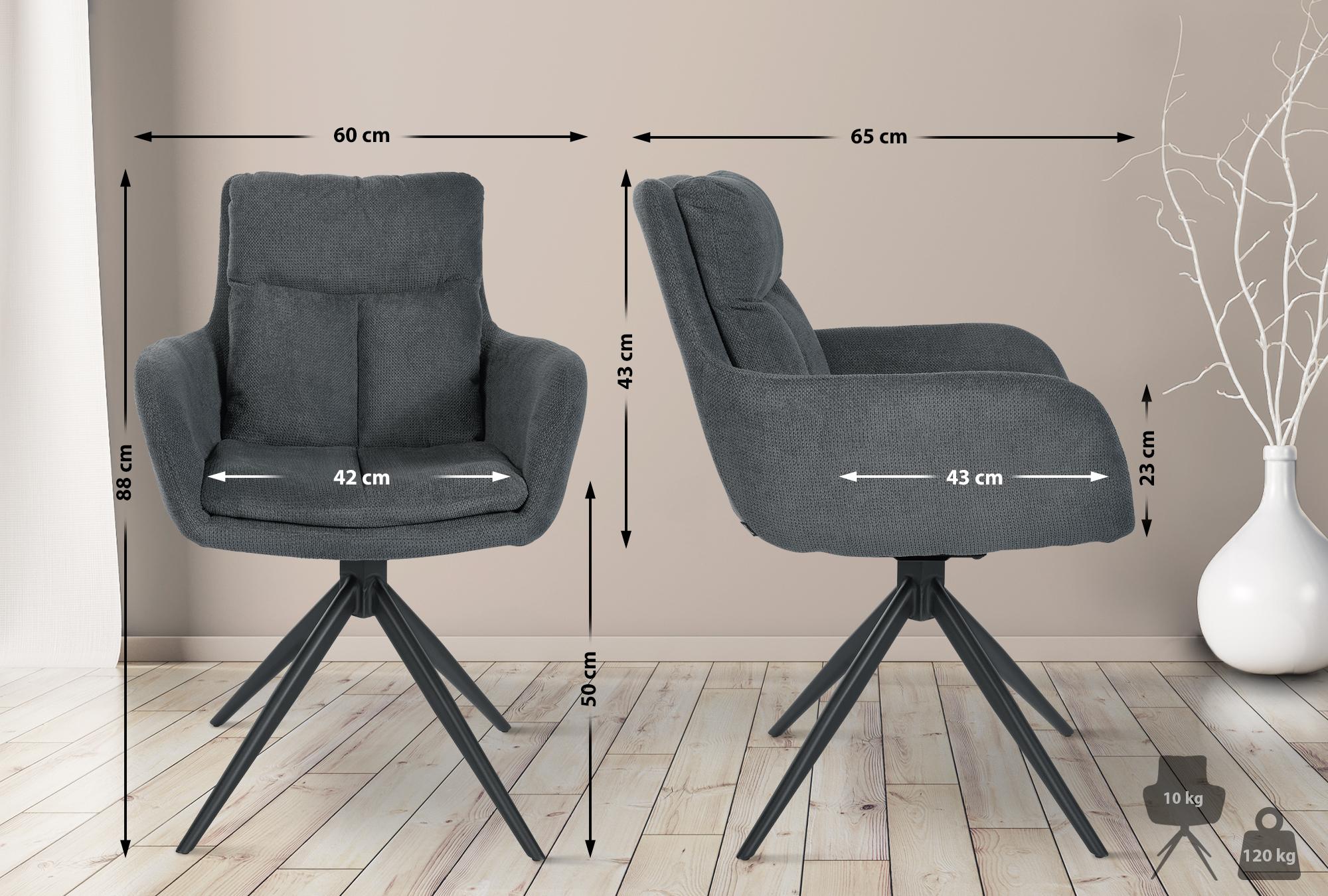 Silla de comedor Vilas de tela