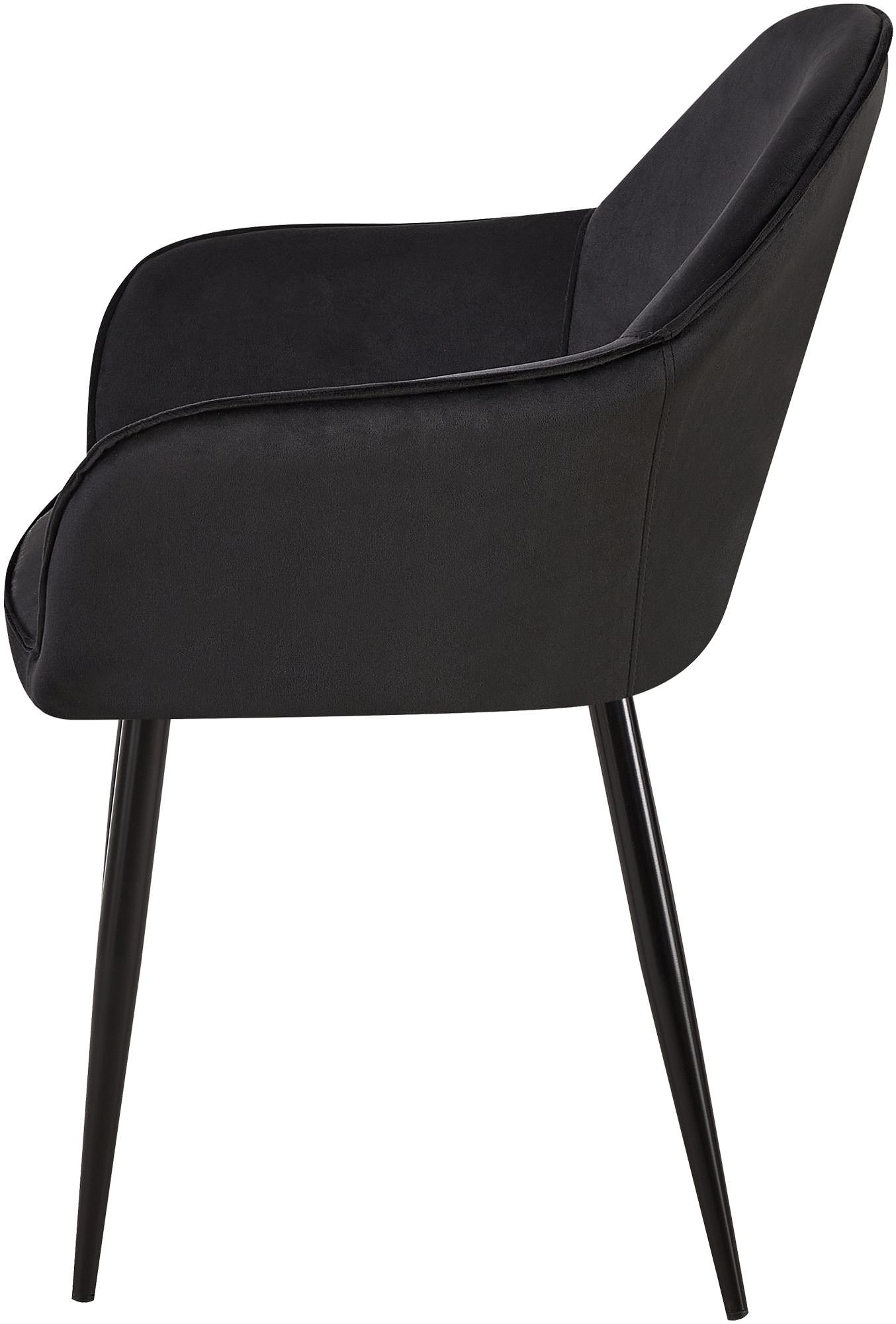 Set de 2 Sillas de comedor Boise en terciopelo