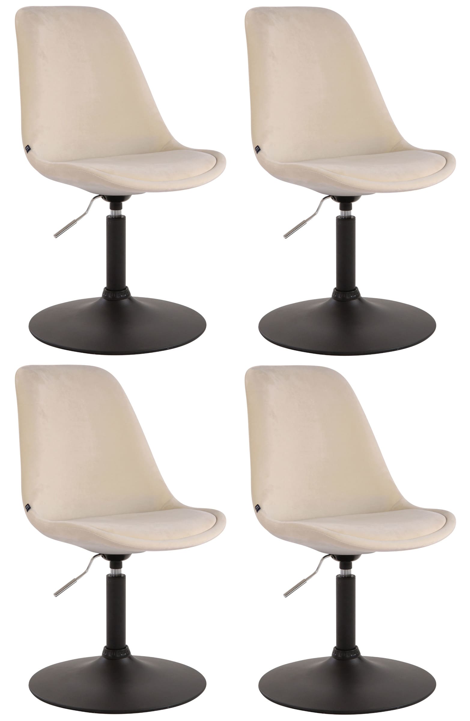 Set de 4 sillas Lounge Maverick en terciopelo