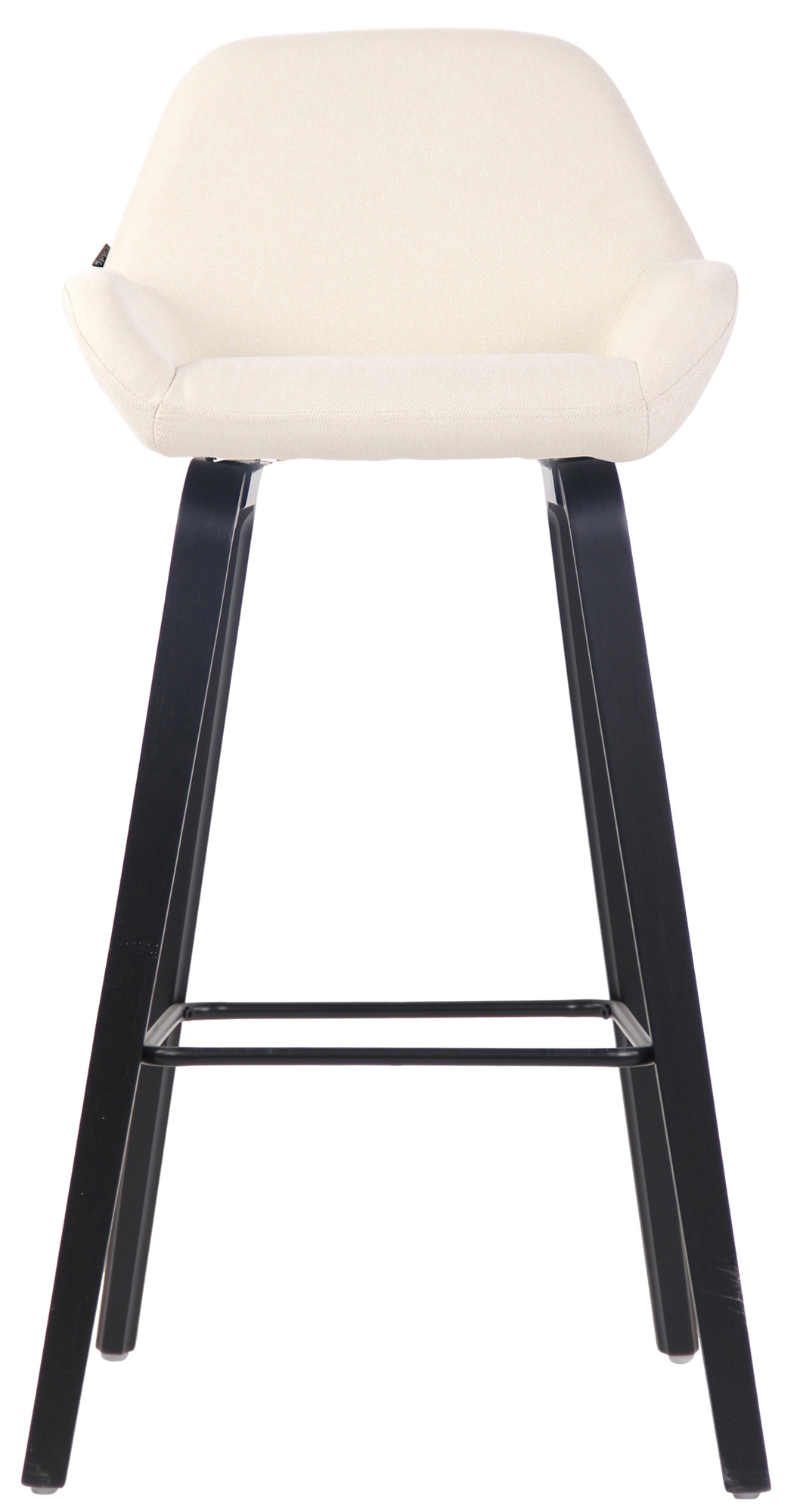 Taburete de bar Newnan de 4 patas con estructura de tela