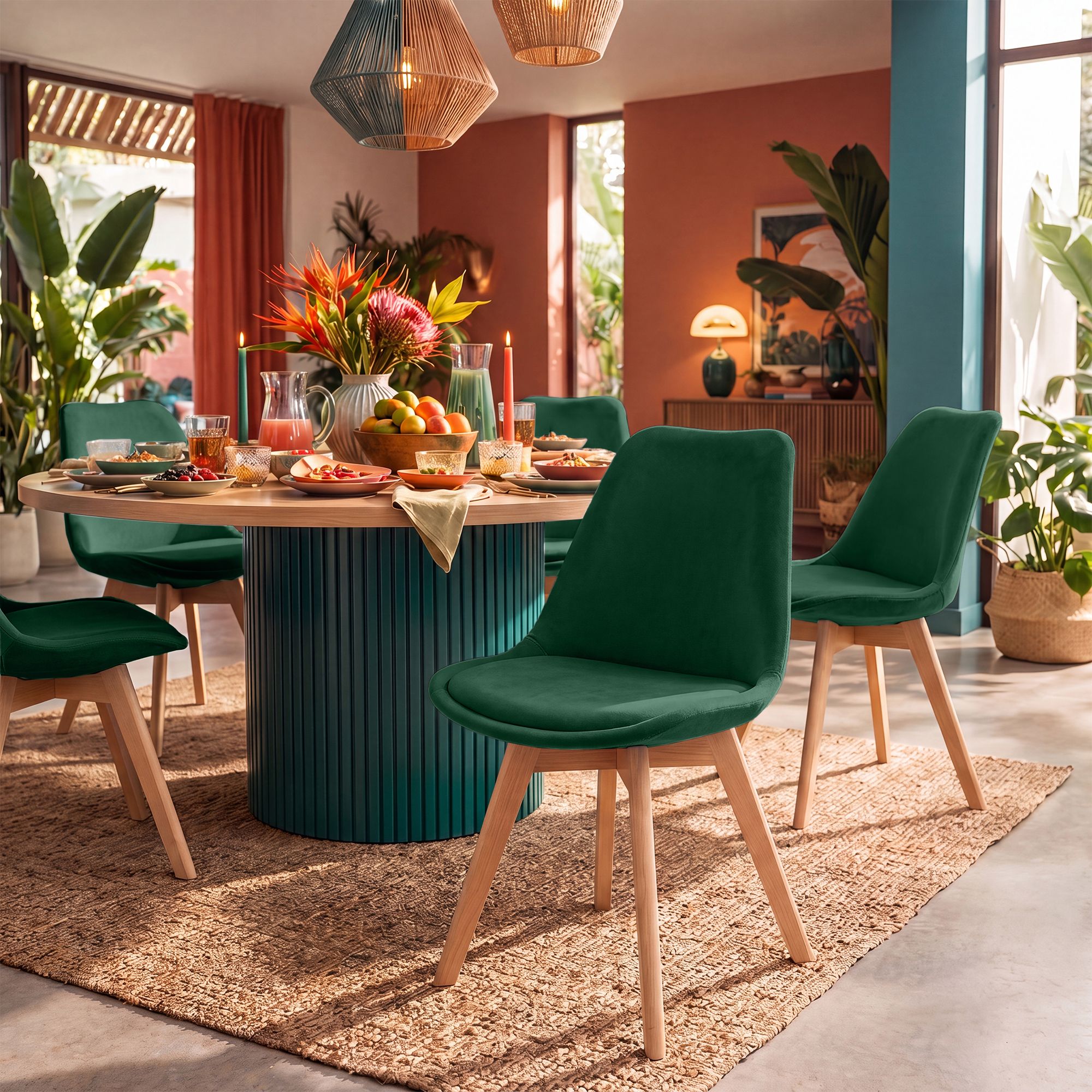 Silla de comedor Linares elegante, cómoda y fácil de limpiar Ideal para tu hogar